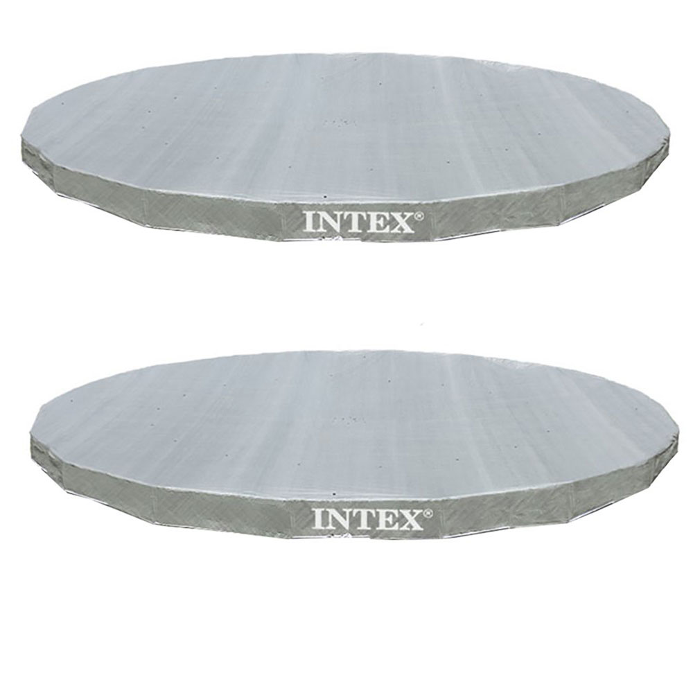 Intex UV Resistant Deluxe Debris Cover 18′ Ultra Frame Swimming Pools (2 Pack)