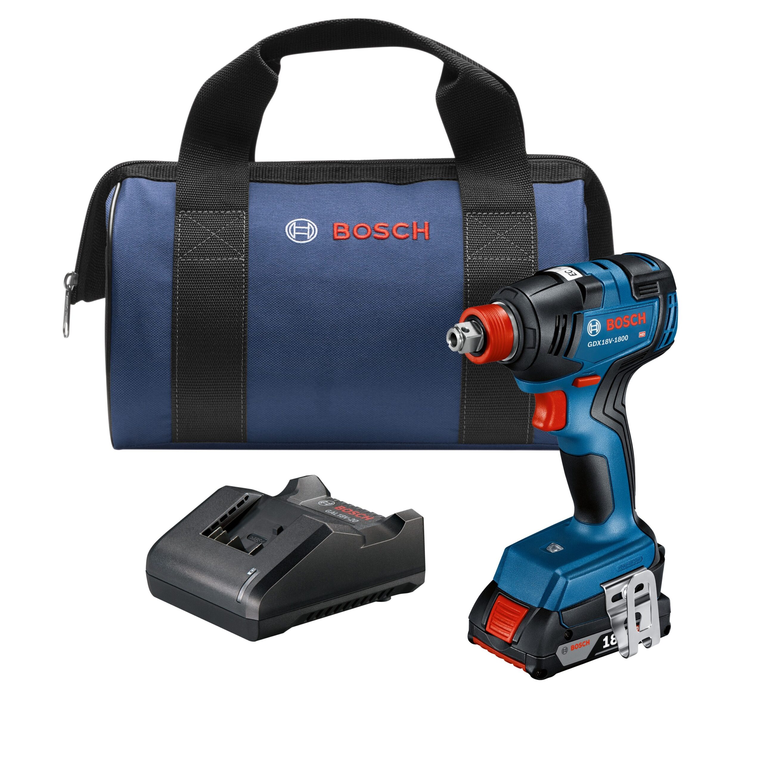 Bosch 18-volt 1/4-in; 1/2-in Variable Speed Brushless Cordless Impact Driver (1-Battery Included)