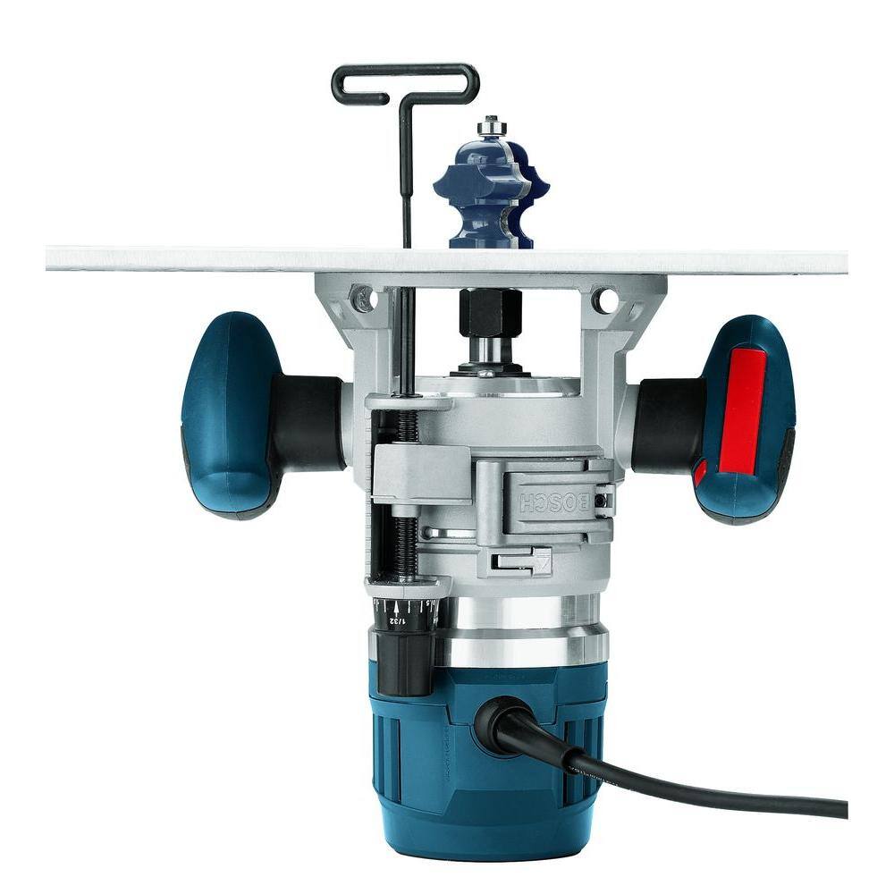 Bosch  15 Amp 3-1/2 in. 2.3 HP Corded Electric Variable Speed Fixed Base Router Kit with Trigger Control