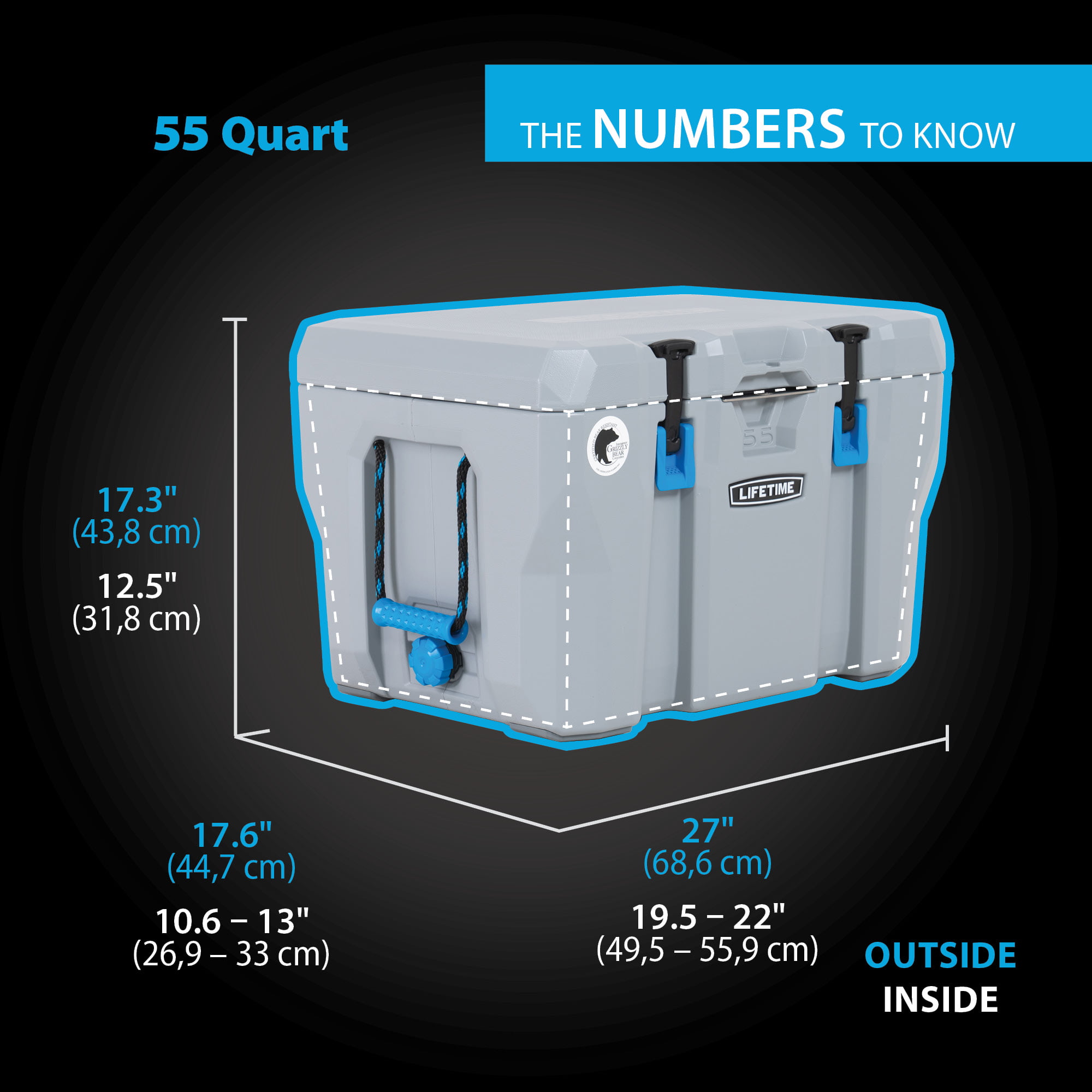 Lifetime 55 Quart High Performance Cooler (90949)