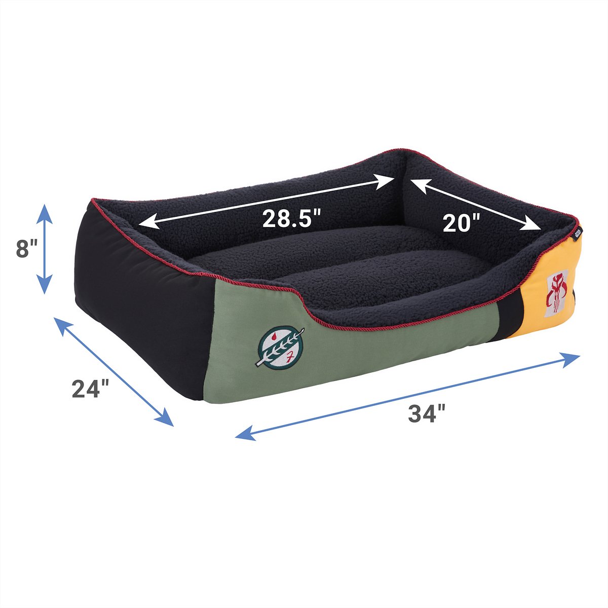 STAR WARS BOBA FETT Bolster Dog & Cat Bed. Large