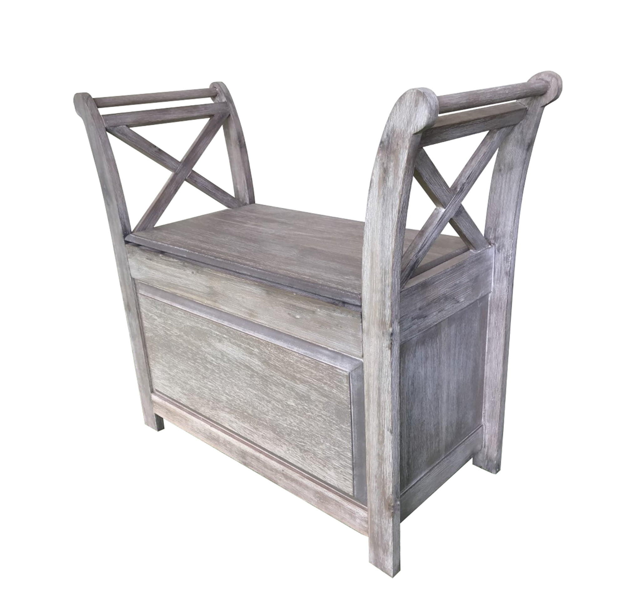 Decor Therapy Ellis Storage Bench with Arms. with Lift-Top Storage