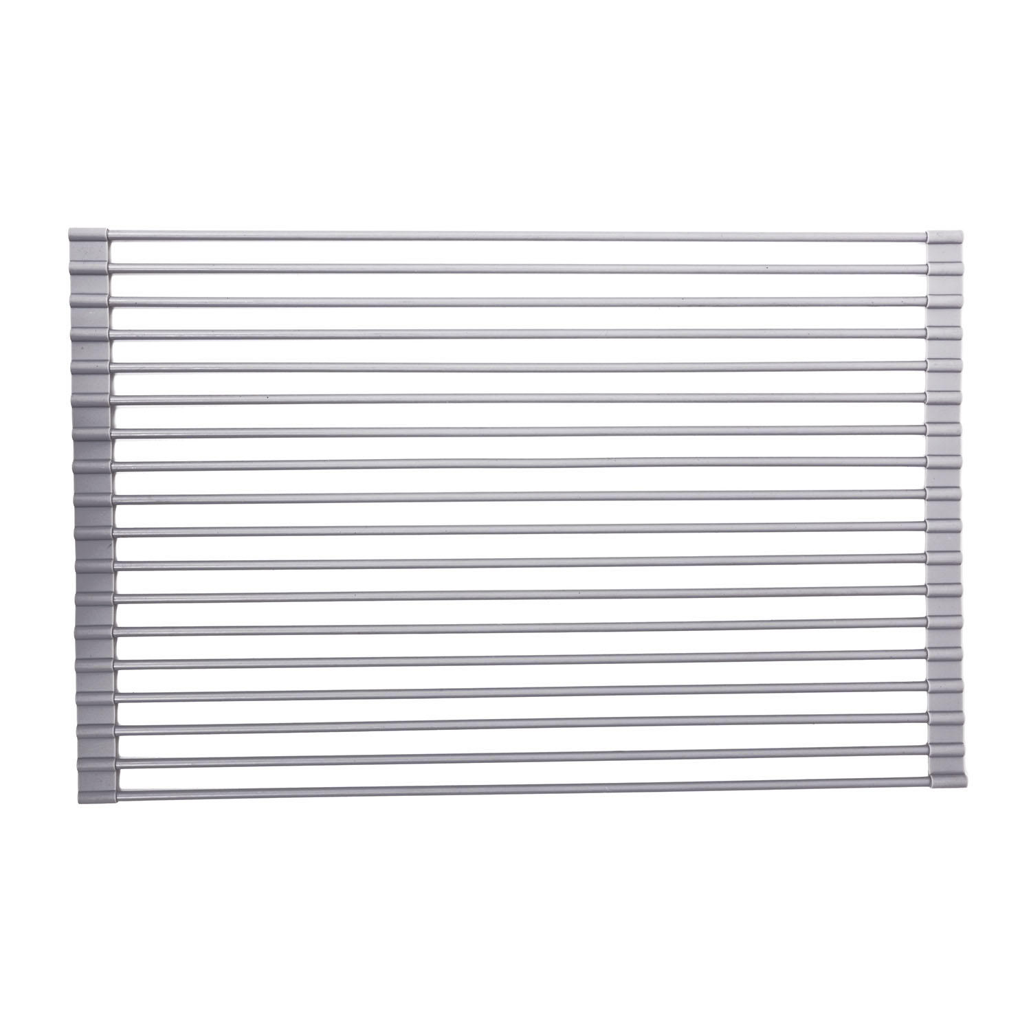 True & Tidy. Multi-Purpose Over The Sink Roll-Up Drying Rack. DR-881. Gray