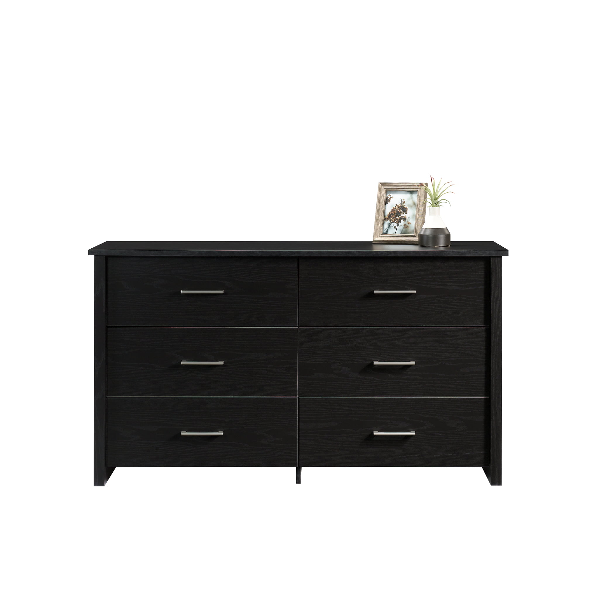 Mainstays Hillside 6-Drawer Dresser. Blackwood Finish