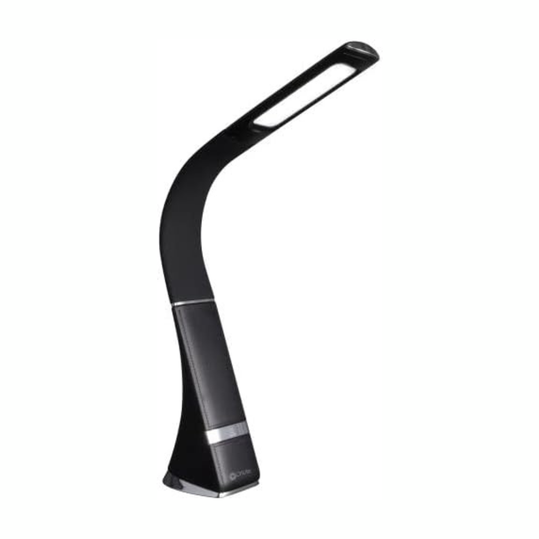 OttLite Recharge LED Desk Lamp with ClearSun LED Technology for Home. Reading. Office & College Dorms - Black