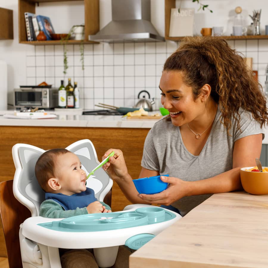 Infantino Grow-With-Me 4-in-1 Convertible High Chair. Unisex. 4 Ways-to-Use. Infant to Toddler. Husky