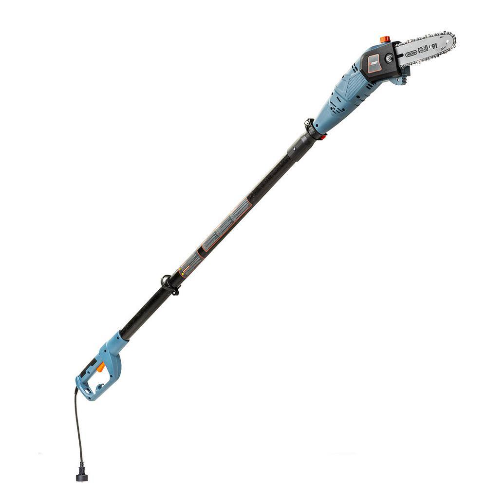 Senix CSPE6.5-M 8 in. 6.5 Amp Electric Pole Saw with Oregon Bar and Chain Auto Oiler and Reaches Branches up to 14 ft. Above