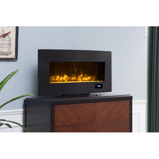 HearthPro SP5735 36-in W Black LED Electric Fireplace