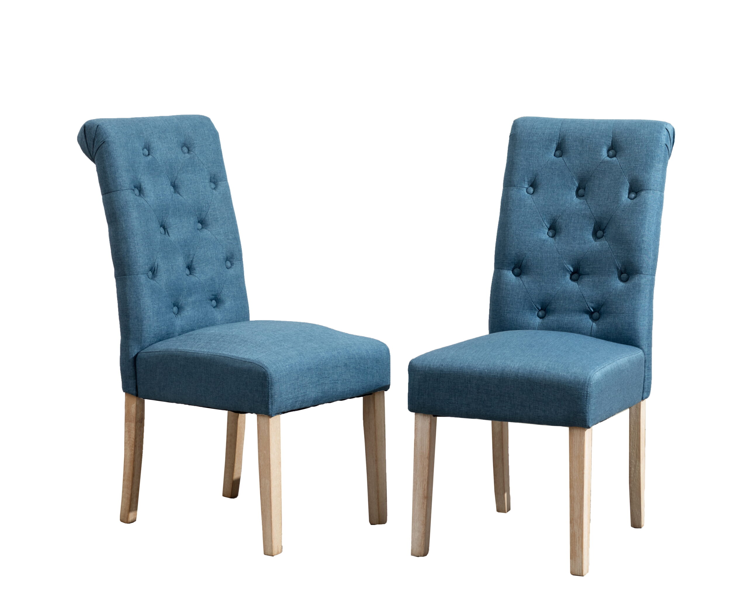 Roundhill Furniture Habit Dining Chair. Set of 2. Blue
