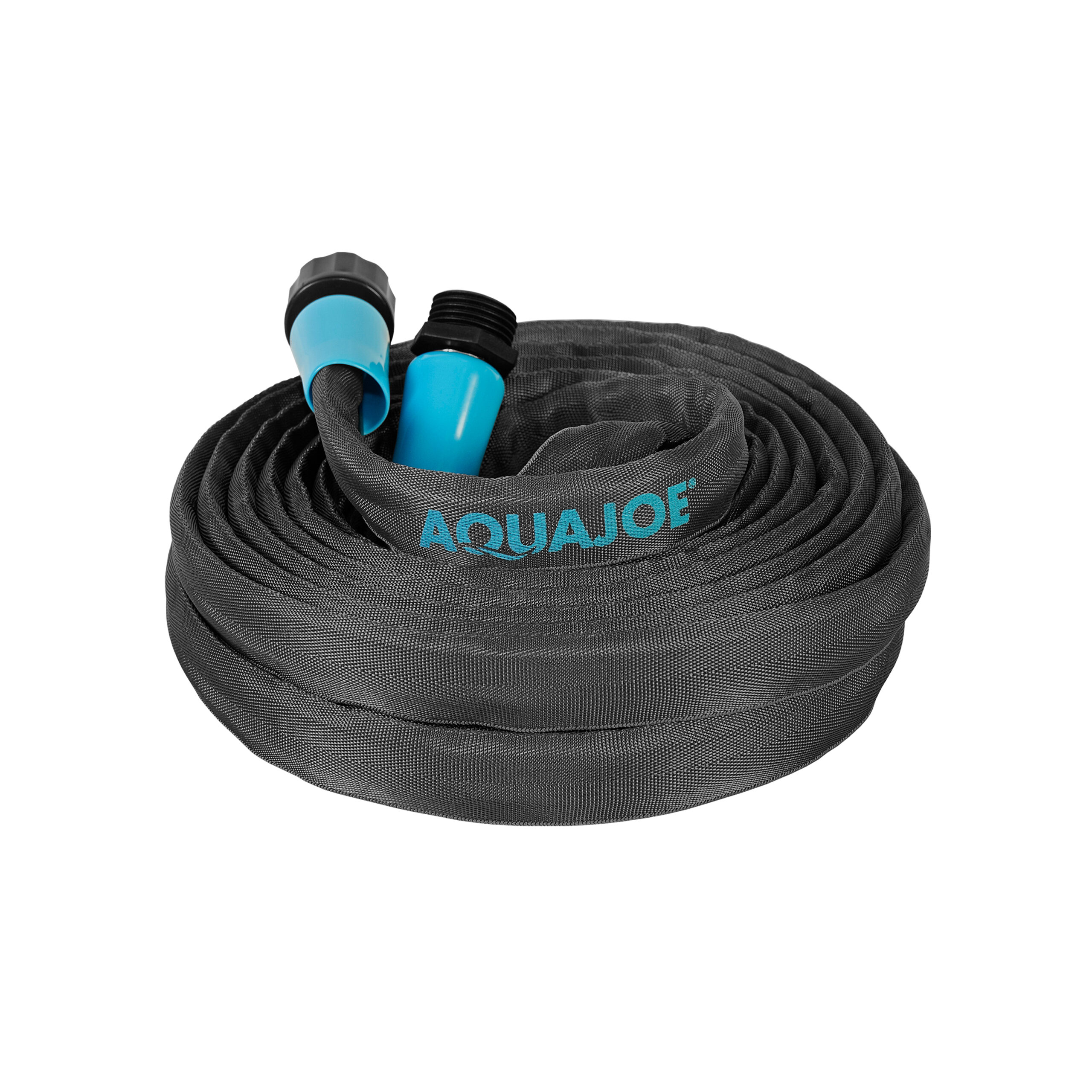 Aqua Joe AJFJH25B Ultra Flexible Kink Free Fiber Jacket Garden Hose. 25-ft. 300 PSI Burst Rated