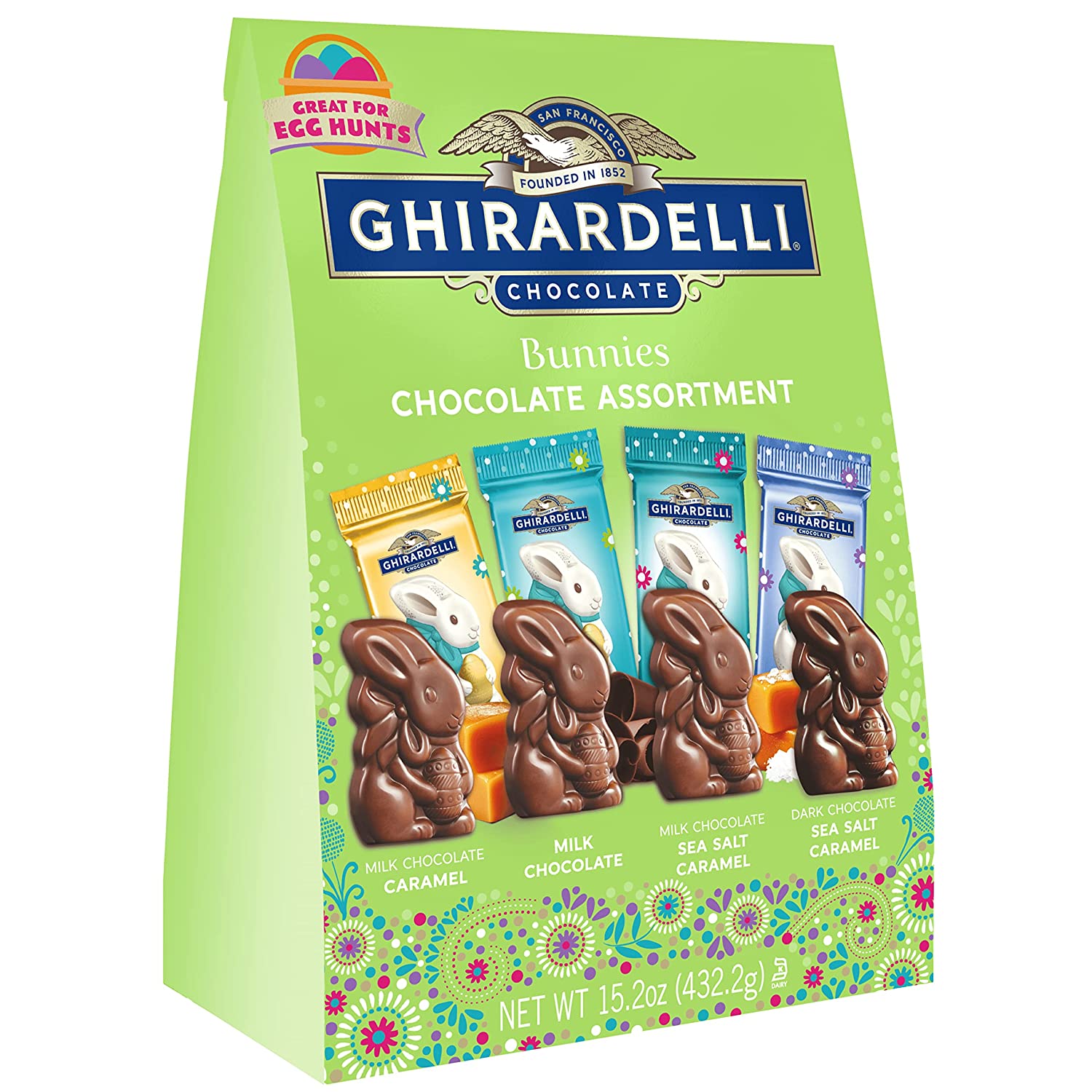 GHIRARDELLI Bunnies Chocolate Assortment. 15.2 Oz bag