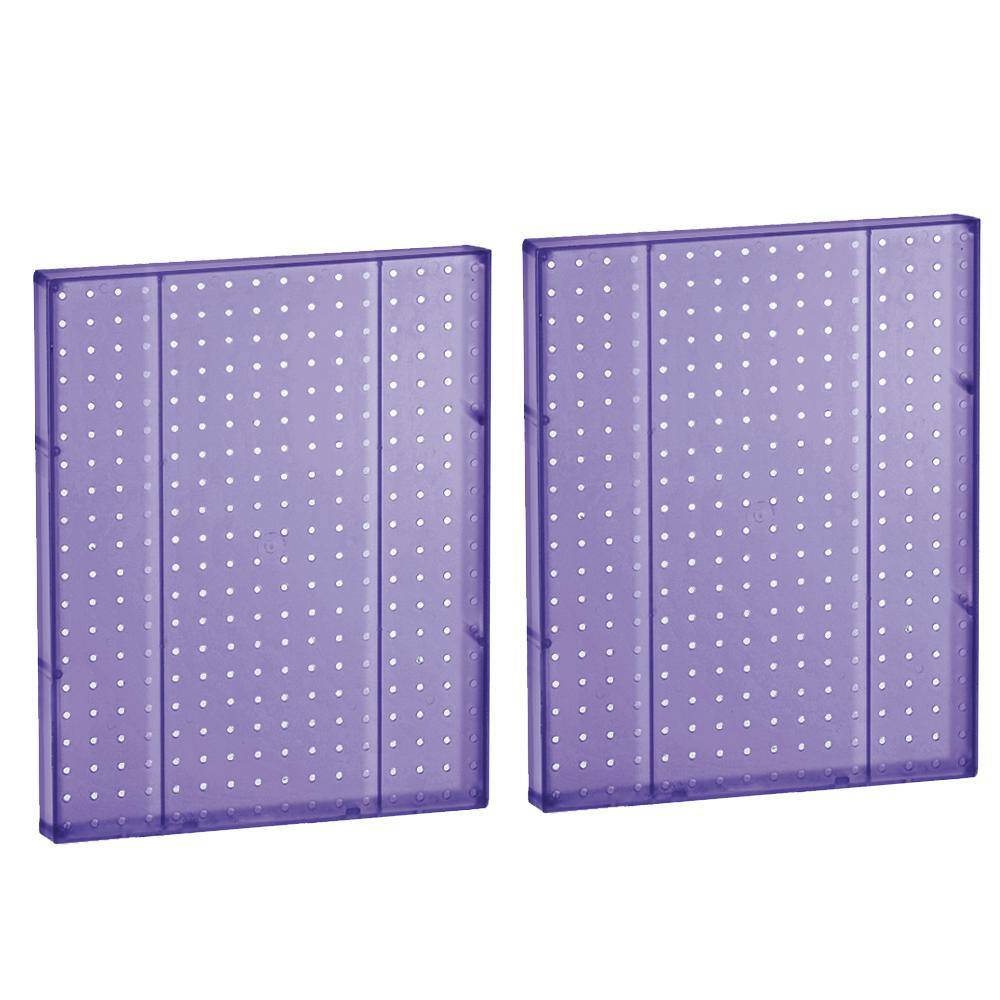 Azar Displays 771620-PUR 20.25 in H x 16 in W Pegboard Purple Styrene One Sided Panel (2-Pieces per Box)