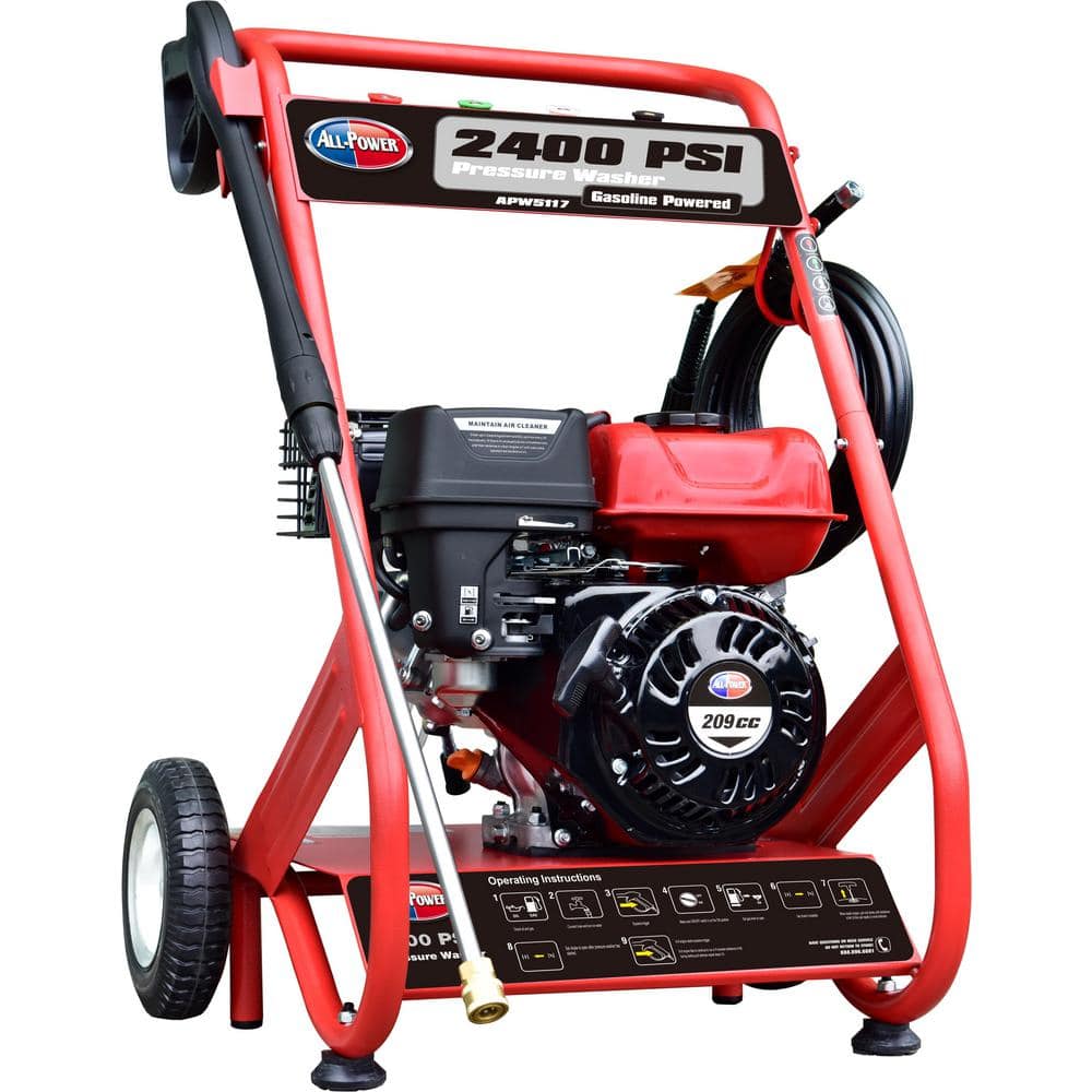 All Power APW5117 2400 PSI 2.5 GPM Gas Powered Pressure Washer