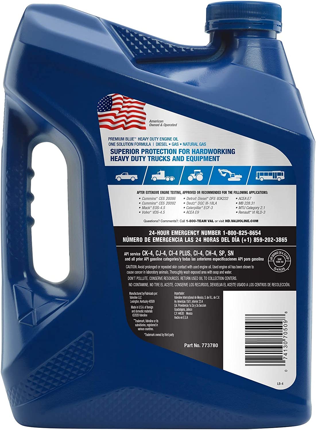 Valvoline Premium Blue 8600 ES 15W-40 Conventional Heavy Duty Engine Oil. 1 Gallon