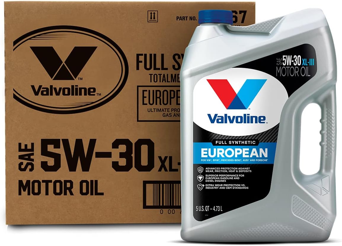 Valvoline European Vehicle Full Synthetic XL-III SAE 5W-30 Motor Oil 5 QT. Case of 3
