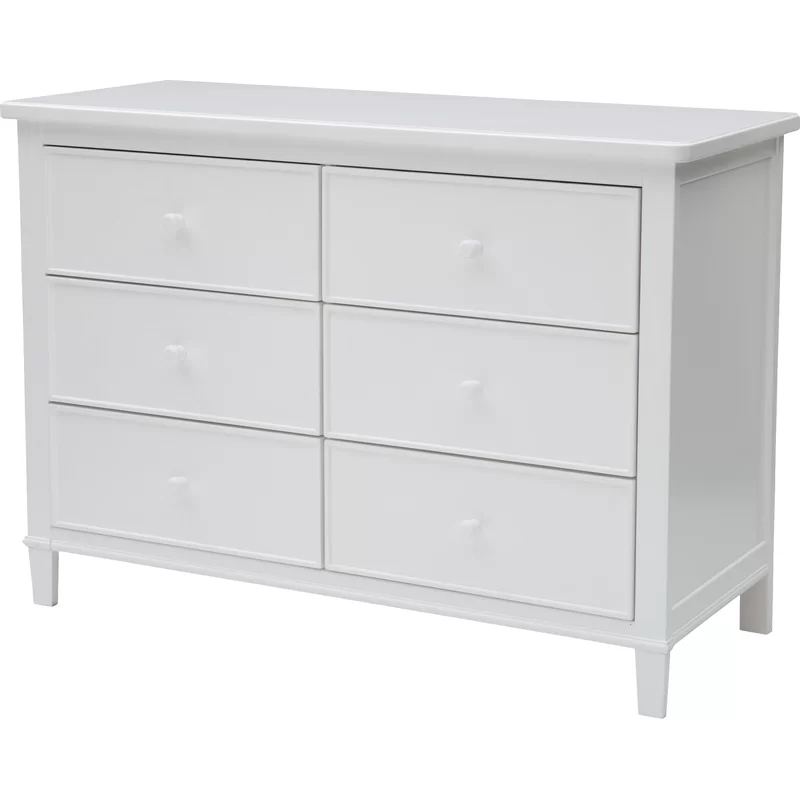 Delta Children 79706-100 Haven 6 Drawer Dresser. Greenguard Gold Certified. White
