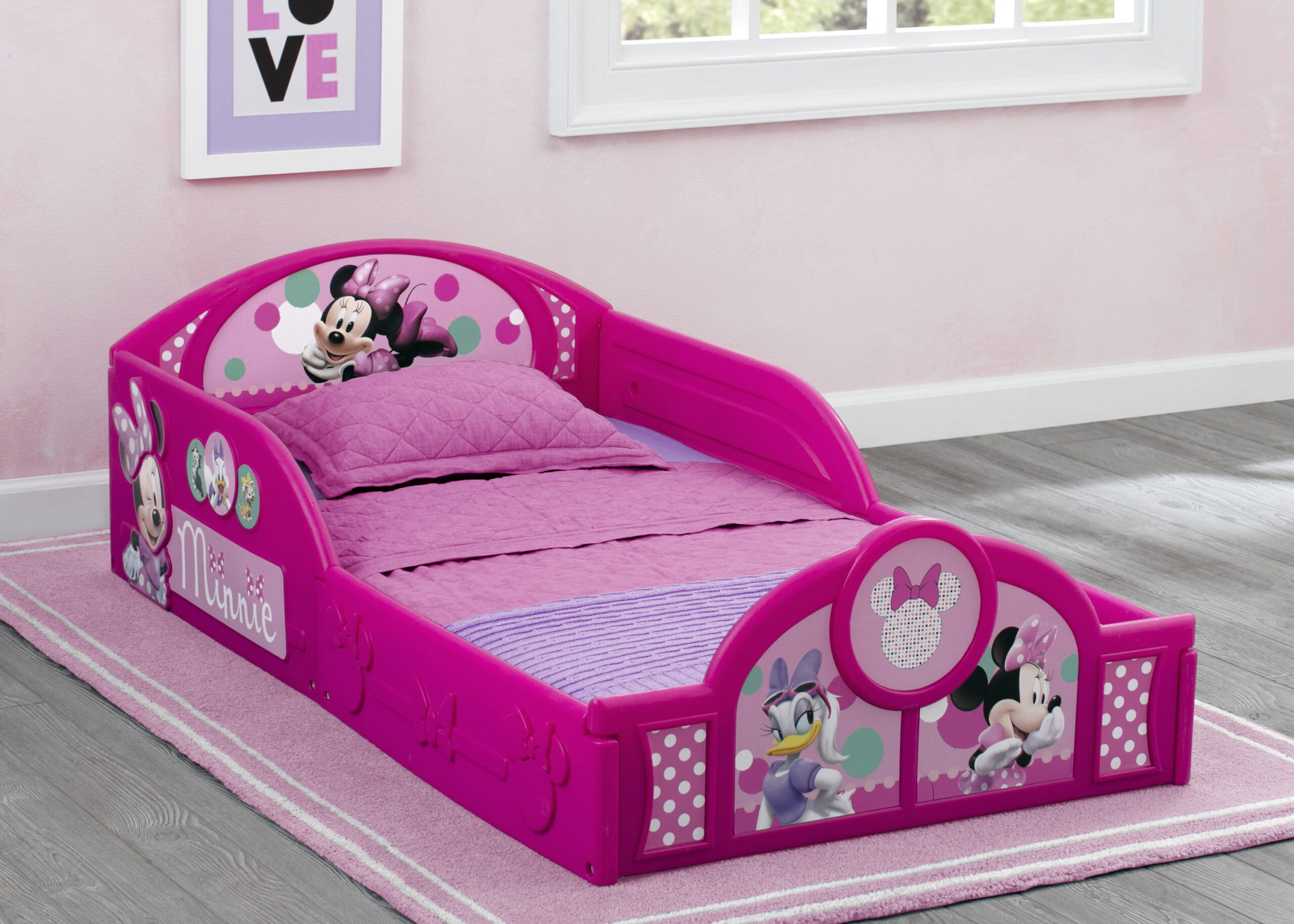 Disney Minnie Mouse Plastic Sleep and Play Toddler Bed by Delta Children