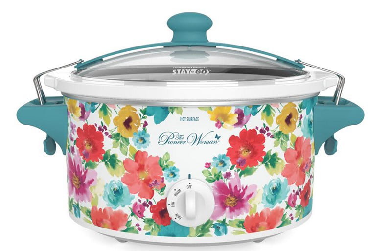 The Pioneer Woman Breezy Blossom 6 Quart Portable Slow Cooker. 33062