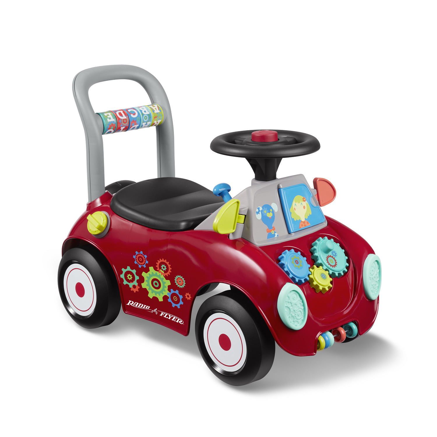 Radio Flyer. Busy Buggy. Ride-on and Push Walker. Red