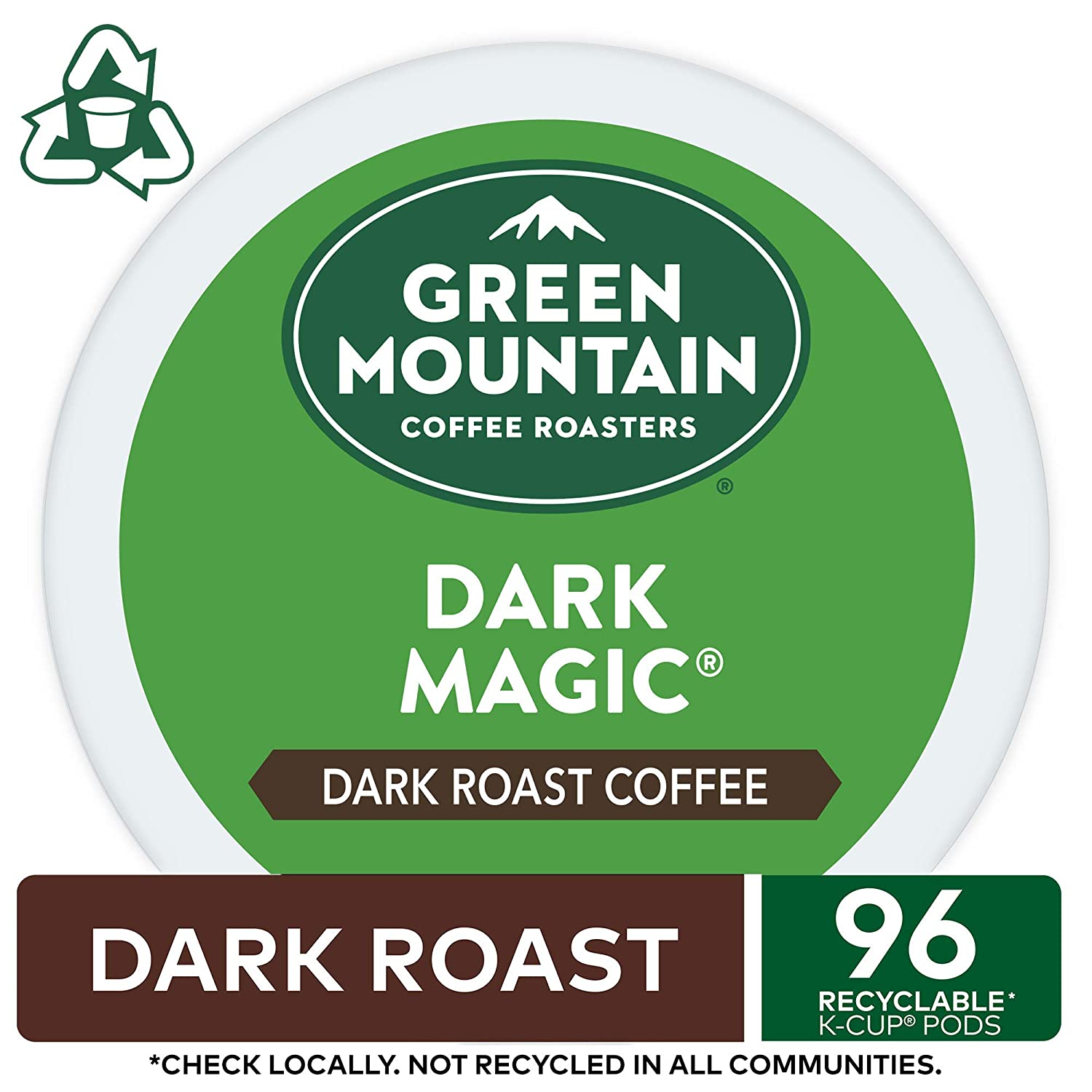 Green Mountain Coffee Roasters Dark Magic Single-Serve Keurig K-Cup Pods Dark Roast Coffee 24 Count ( Pack Of 4 )