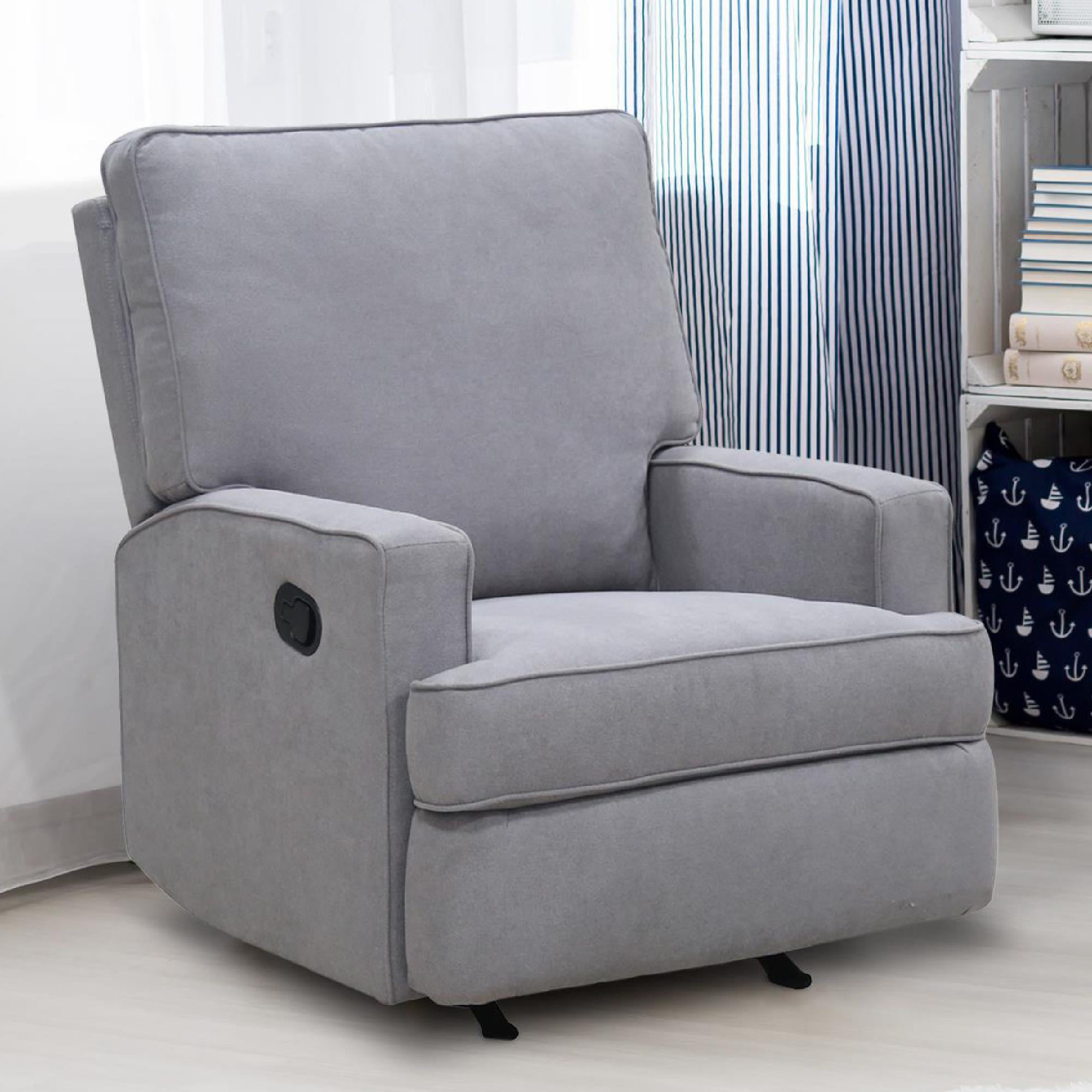 Baby Relax Salma Rocker Recliner Chair. Nursery Furniture. Gray