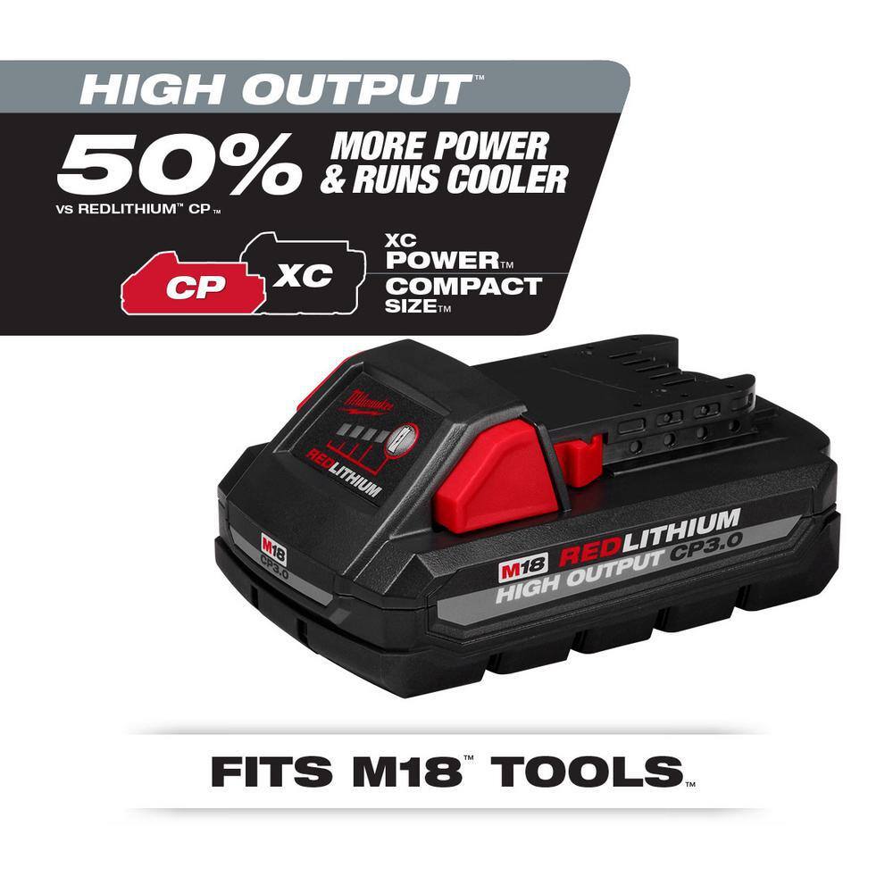Milwaukee  M18 18-Volt Lithium-Ion High Output 6.0 Ah and 3.0 Ah Battery (4-Pack)