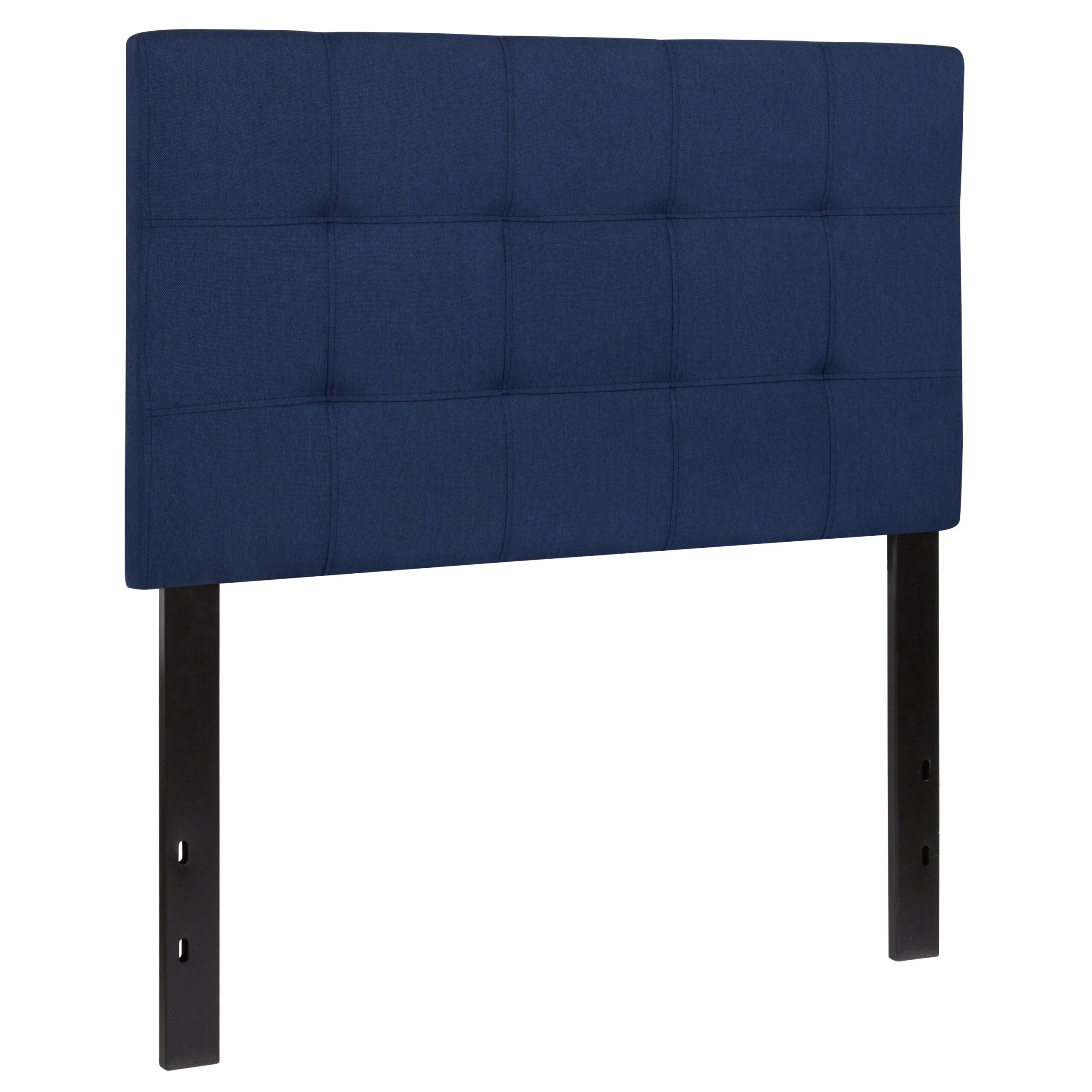 Flash Furniture Bedford Tufted Upholstered Twin Size Headboard in Navy Fabric