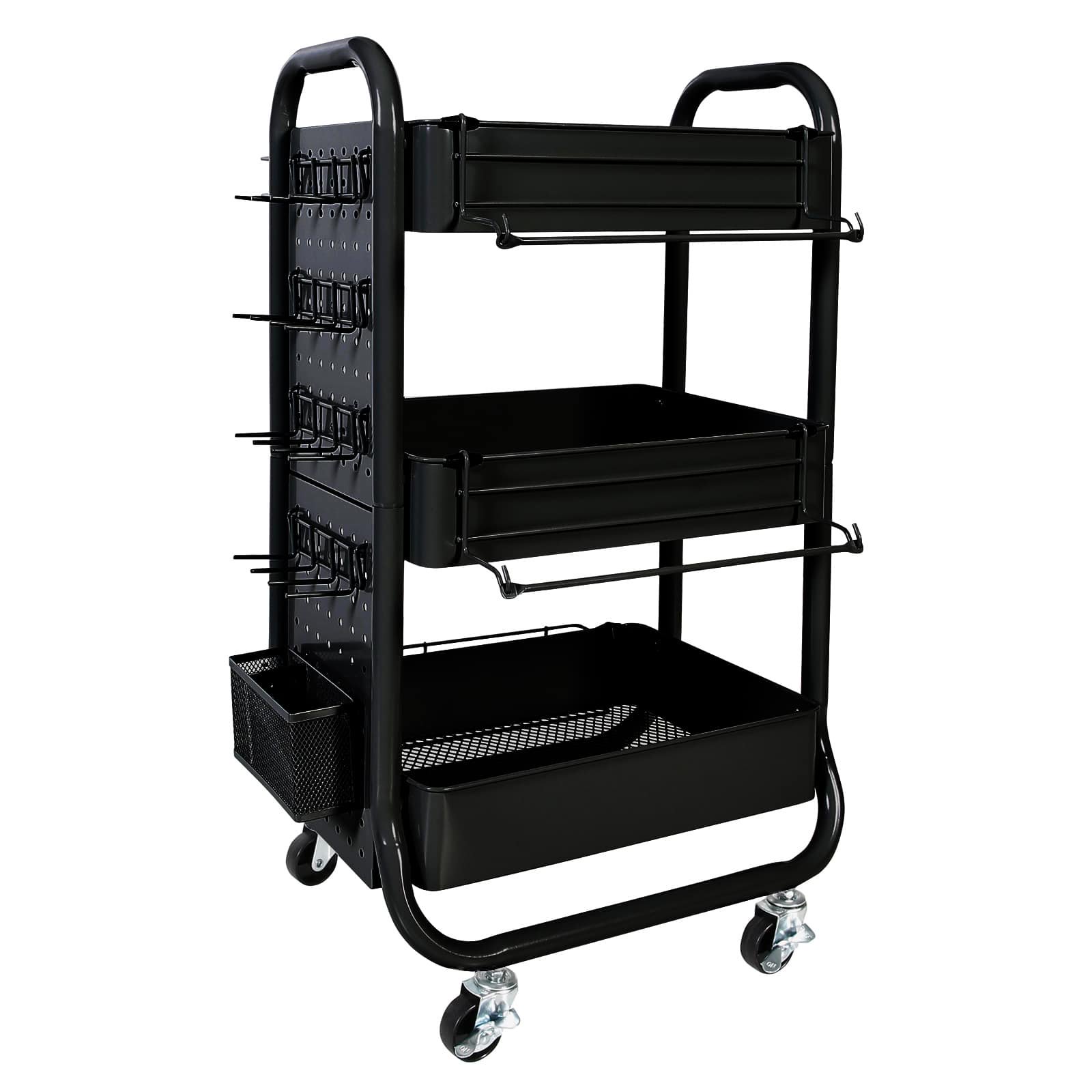 Simply Tidy Gramercy Rolling Cart. Black