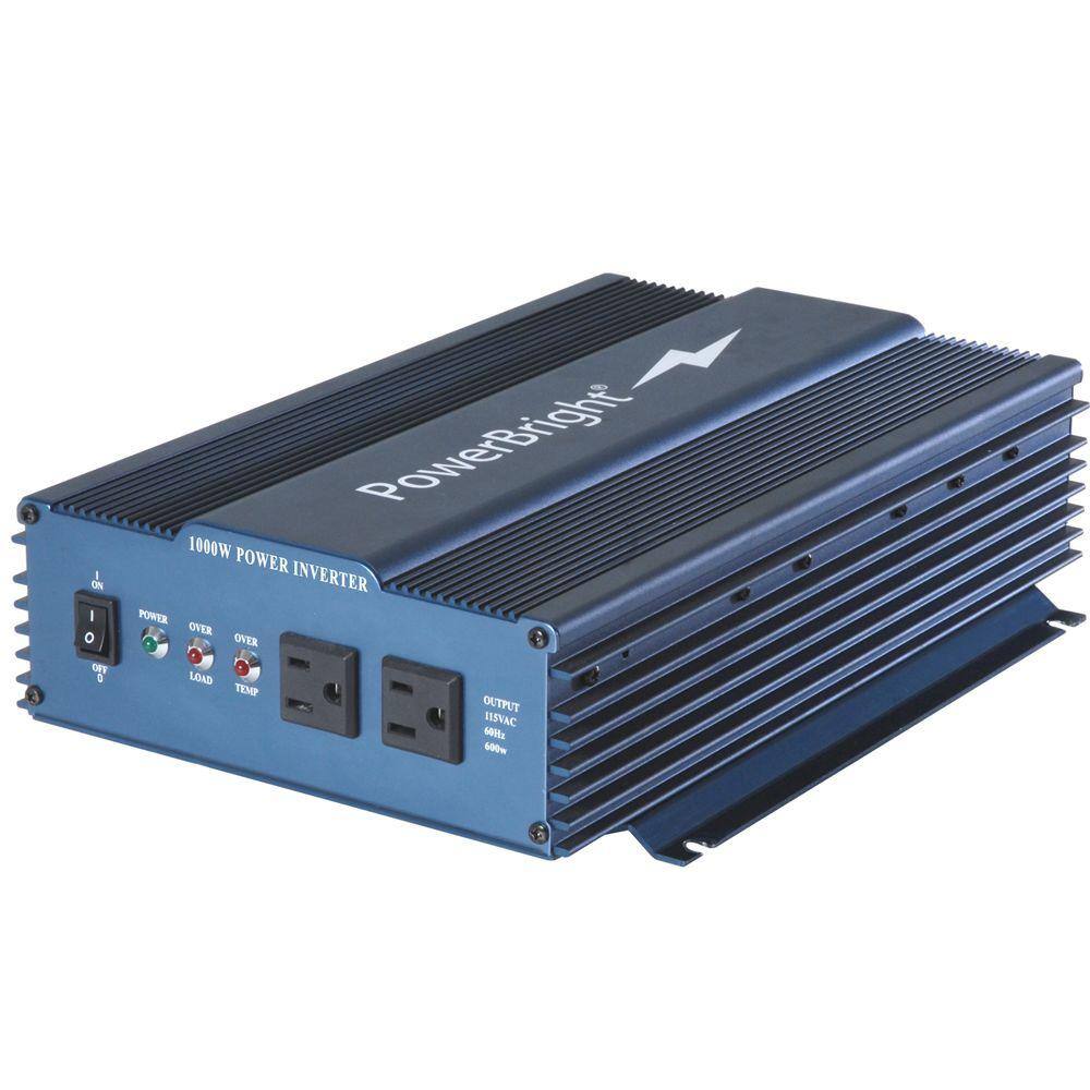 Power Bright APS1000-12 12-Volt DC to AC 1000 Pure Sine Inverter
