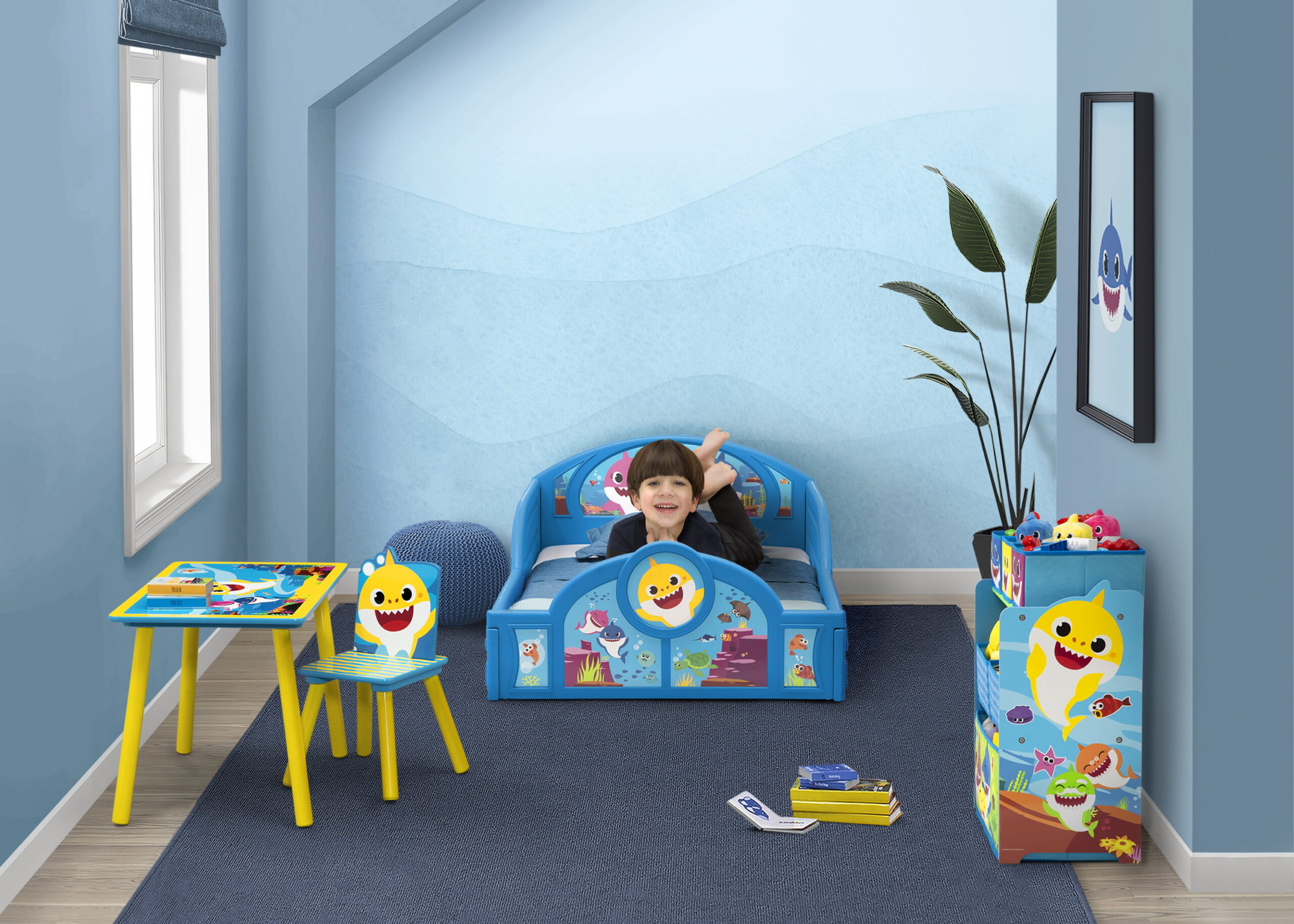 Baby Shark 4-Piece Room-in-a-Box Bedroom Set by Delta Children