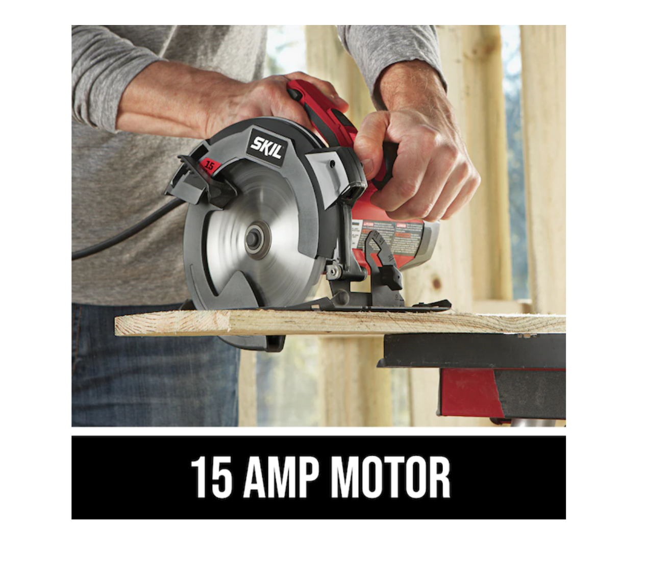 SKIL Circular Saw 5280-01 15-Amp 7-1/4-Inch Corded with Single Beam Laser Guide