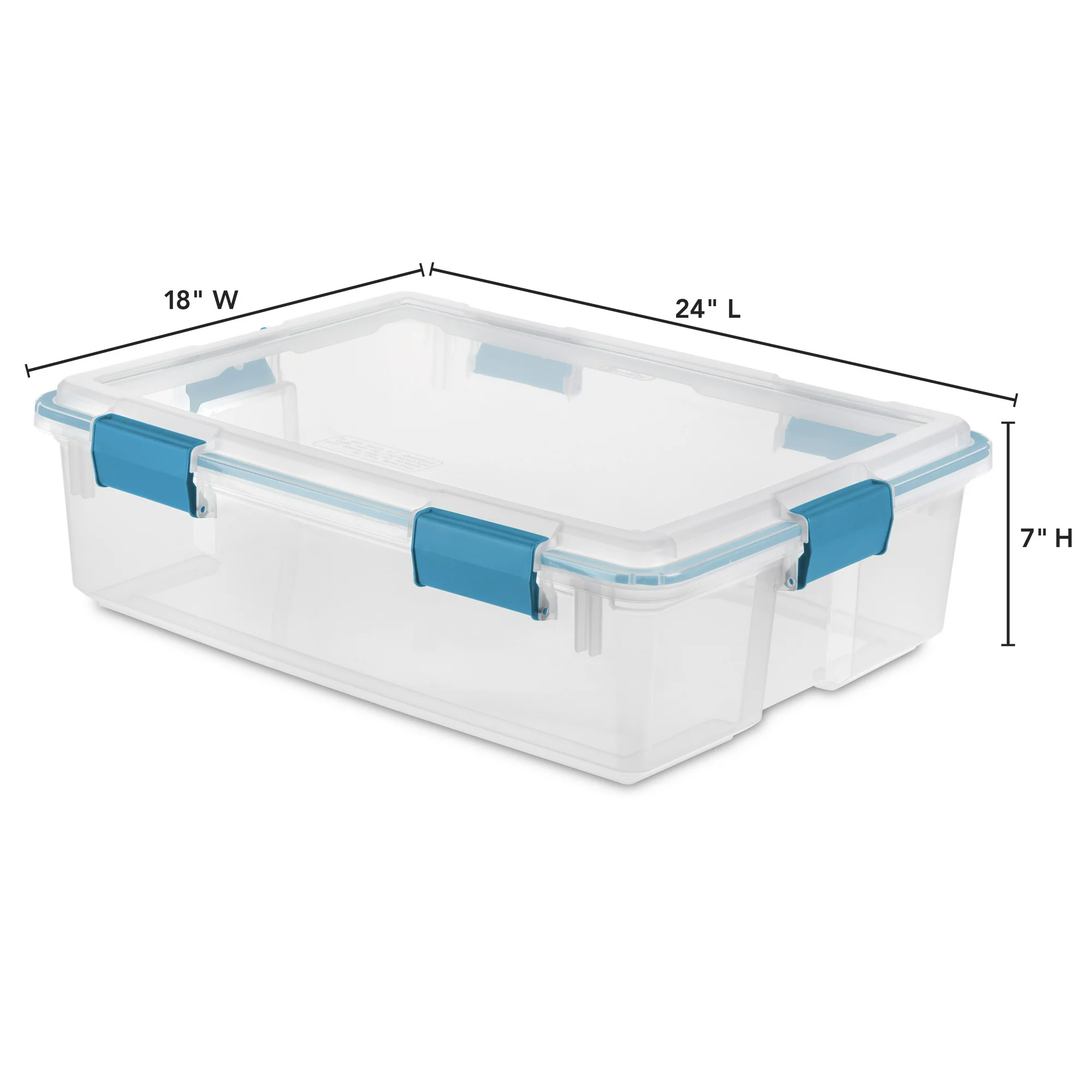 Sterilite 37 Qt. Gasket Box Blue AquariumSterilite 37 Qt. Gasket Box Blue Aquarium