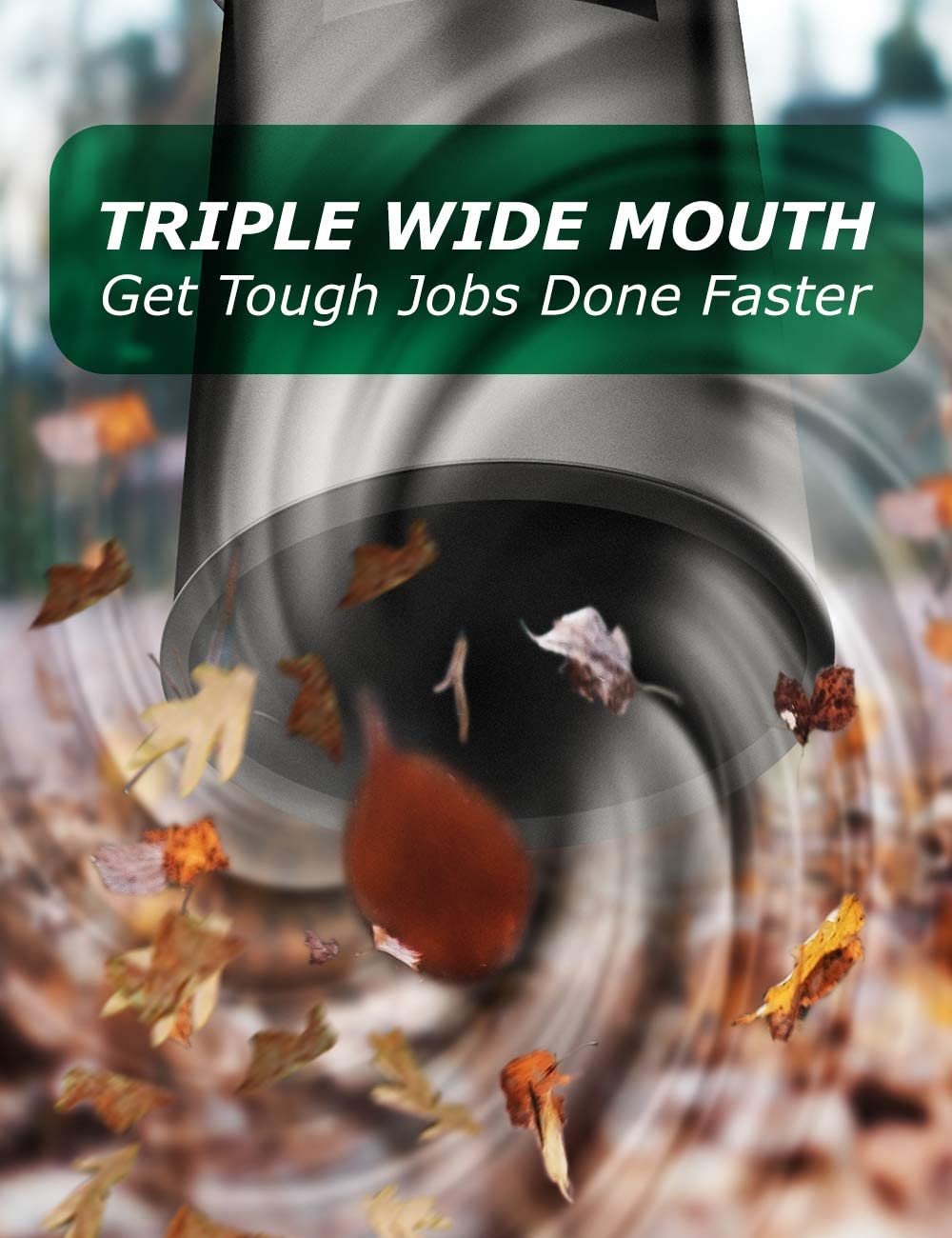 KIMO 6302 Electric Leaf Blower - 3.6″ Wide Mouth Cordless Blower - 2.0Ah 20V Handheld Leaf Blower