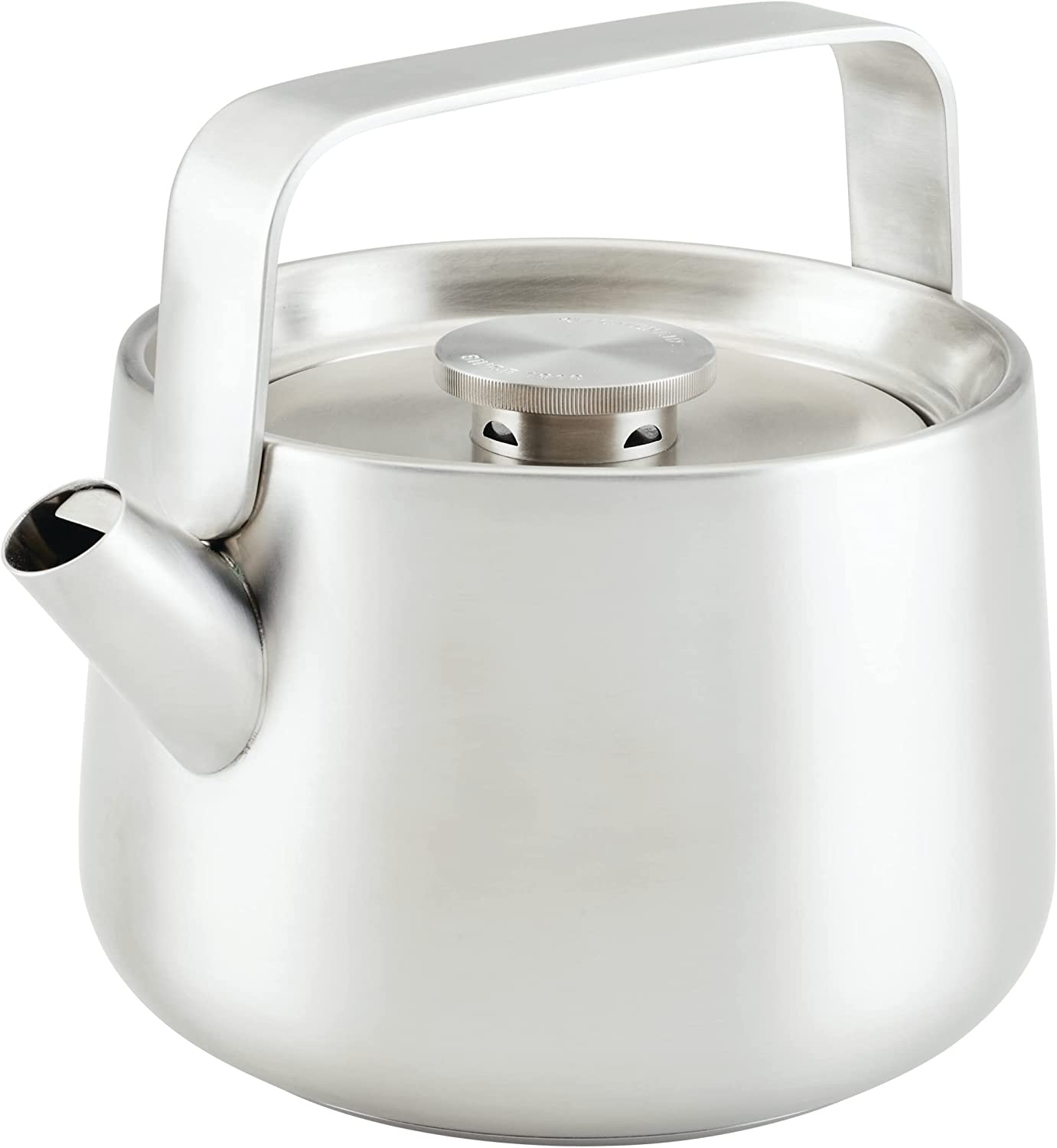 KitchenAid 48562 Teakettles Stainless Steel Whistling Teakettle. 1.9 Quart - Brushed Stainless Steel