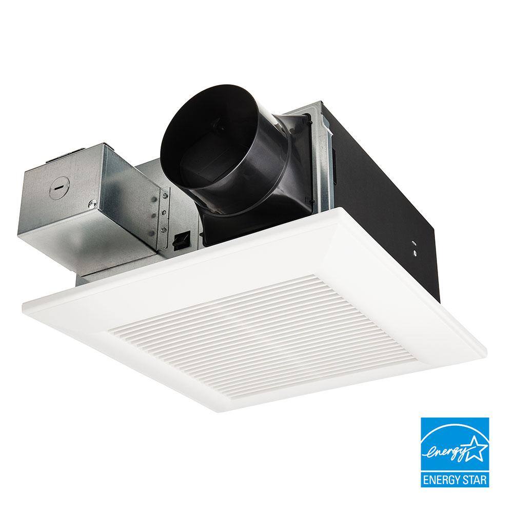 Panasonic FV-0511VF1 WhisperFit DC. Pick-A-Flow 50.80.110 CFM ENERGY STAR Quiet Ceiling Bathroom Exhaust Fan w/Flex-Z Fast Install Bracket