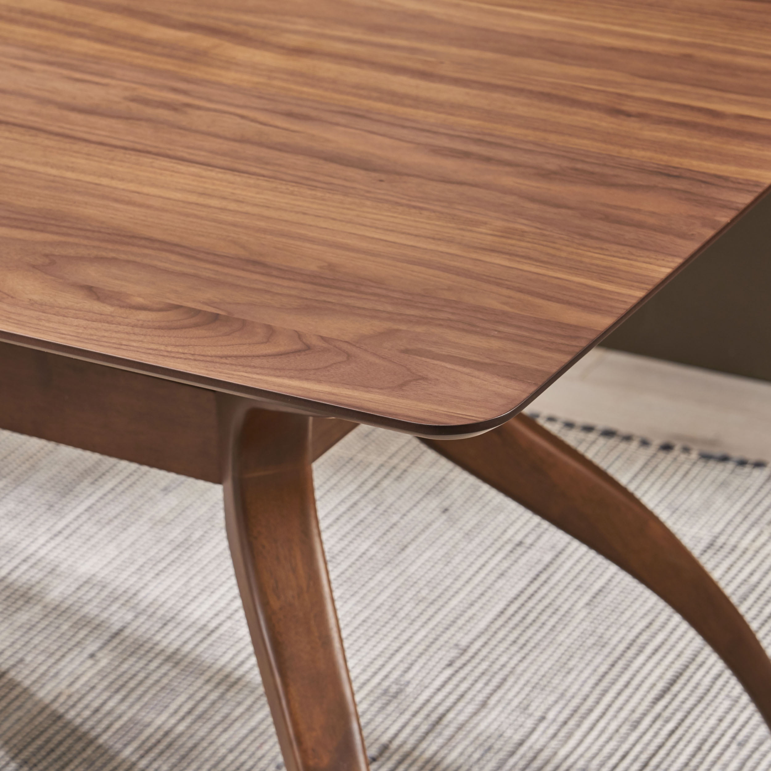 Noble House Bellamy Studios Stieren Dining Table. Natural Walnut