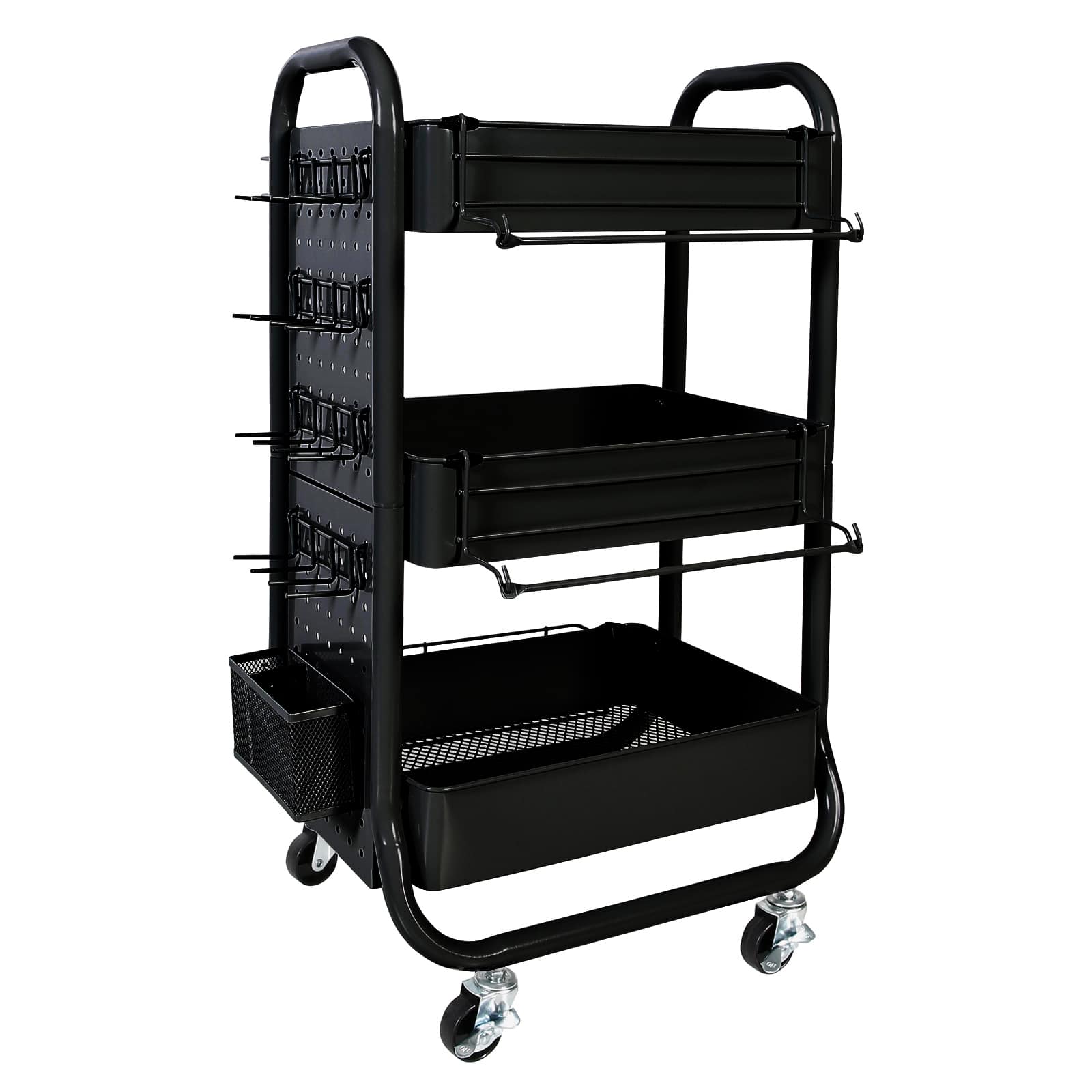Simply Tidy Gramercy Rolling Cart. Black