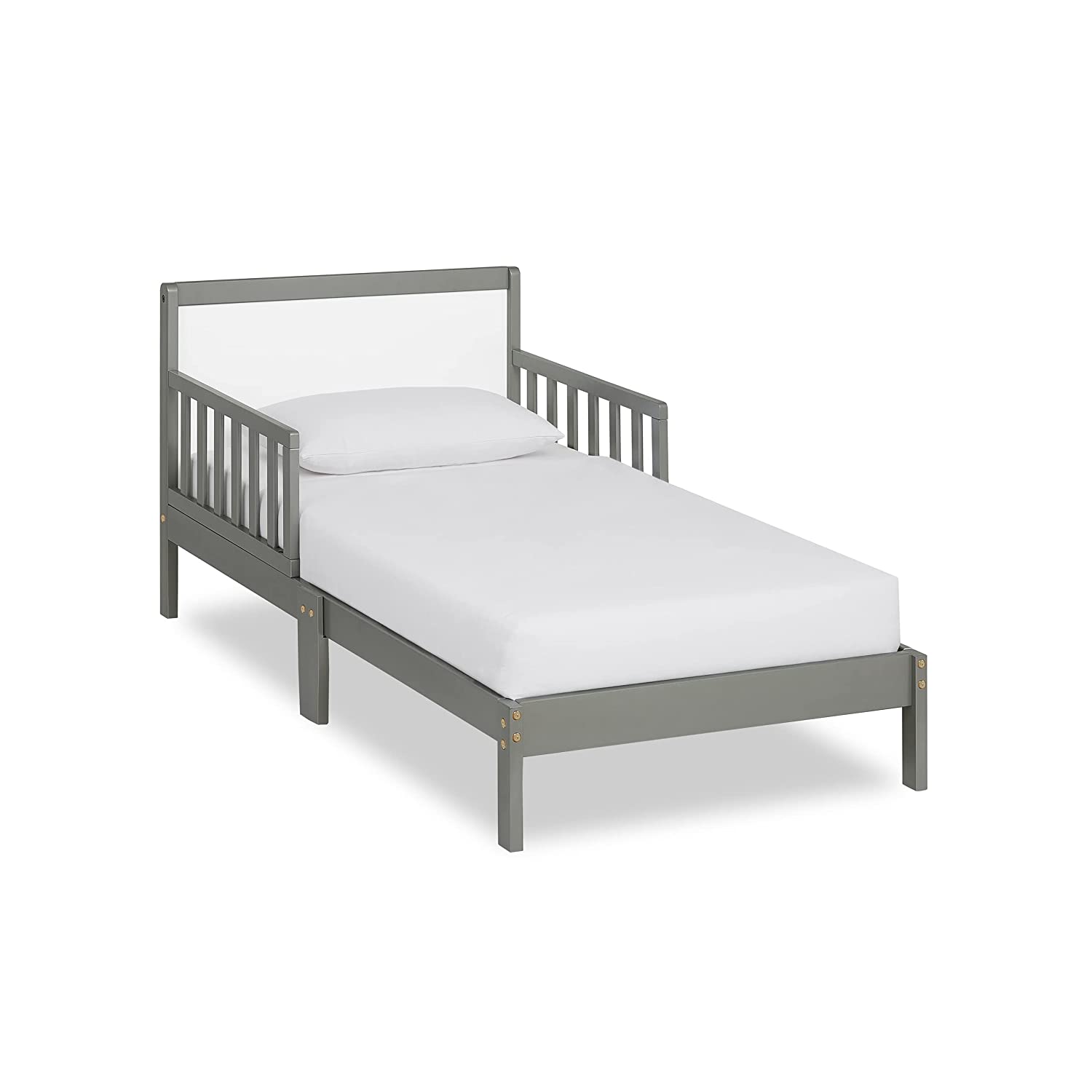Dream On Me  Brookside Toddler Bed Steel Grey White