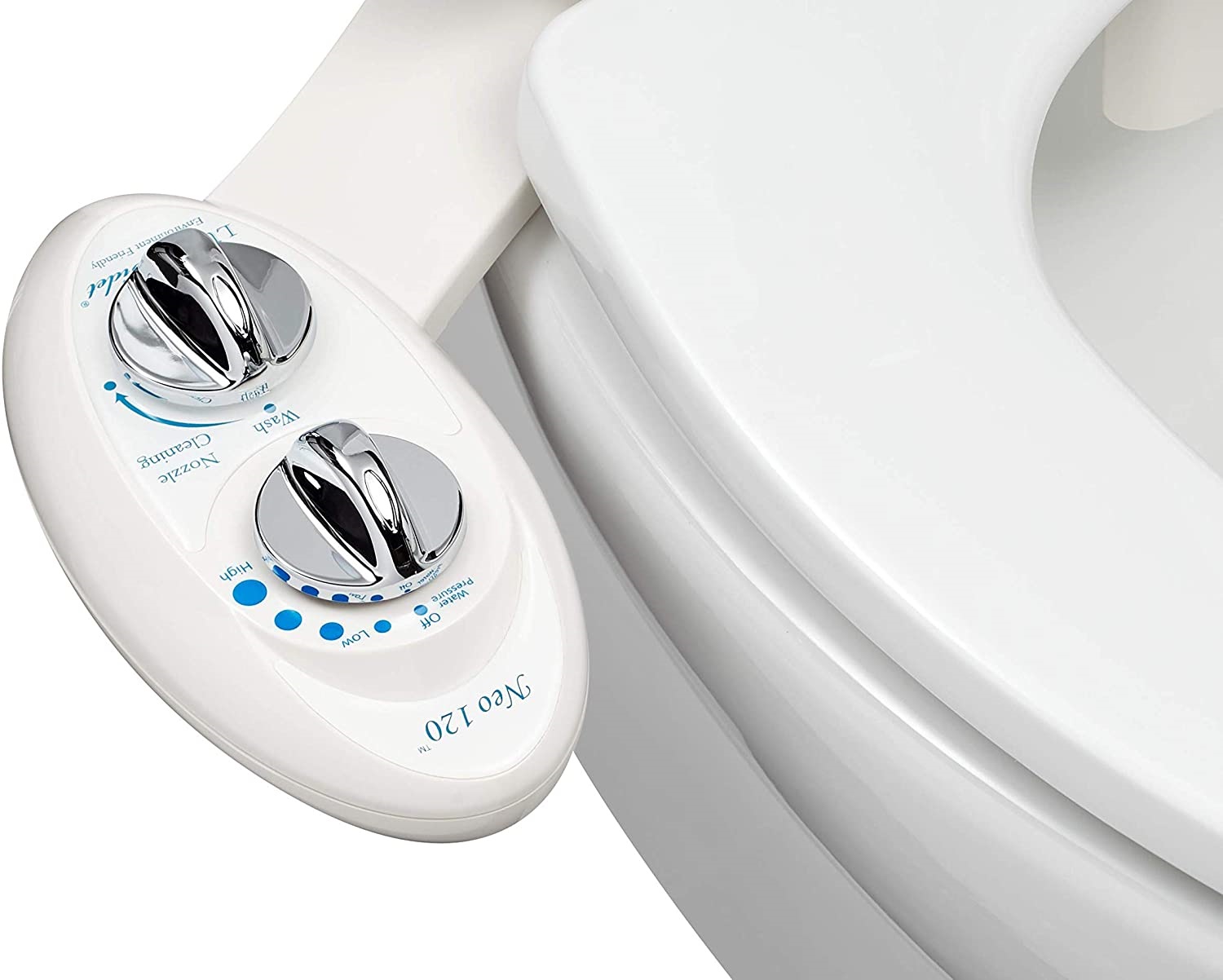 Luxe Bidet Neo 120. Self Cleaning Nozzle. Fresh Water Non-Electric Mechanical
