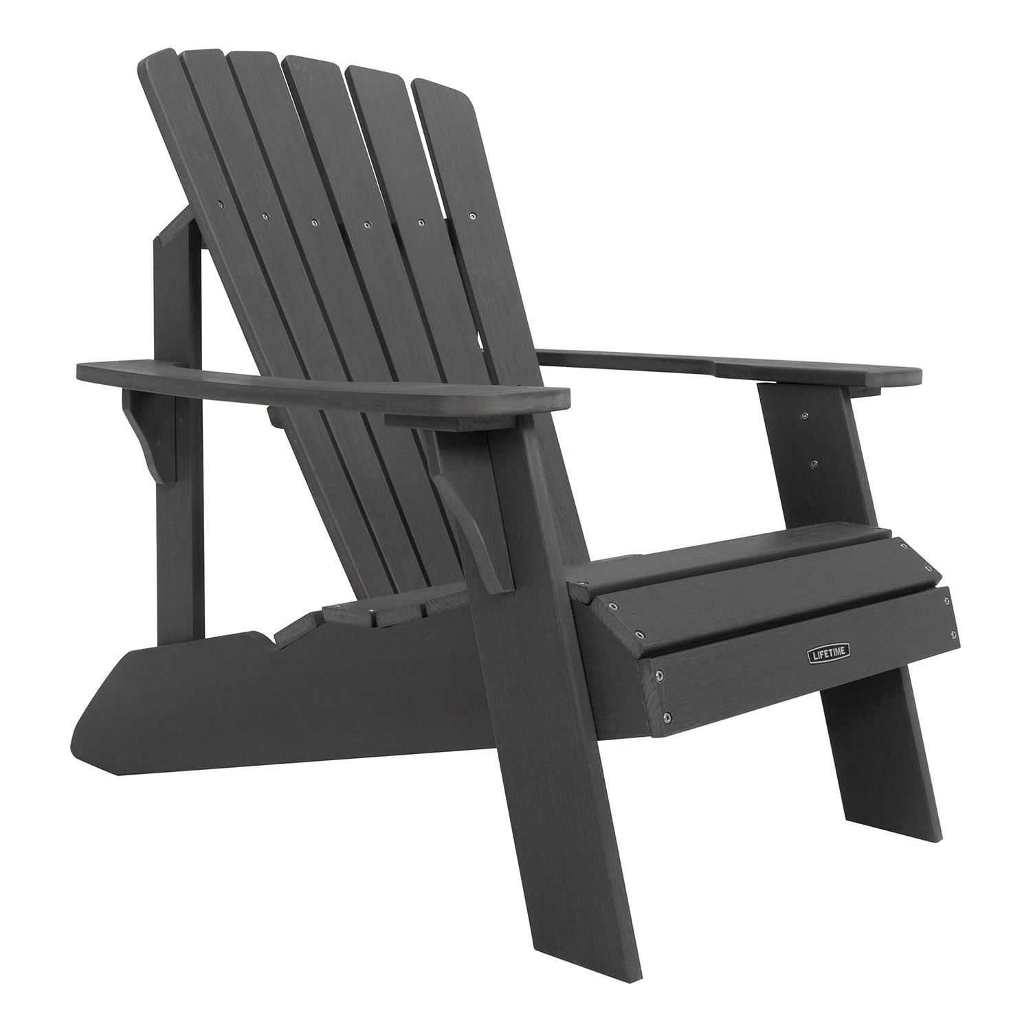 Lifetime Faux Wood Adirondack Chair. Gray - 60204