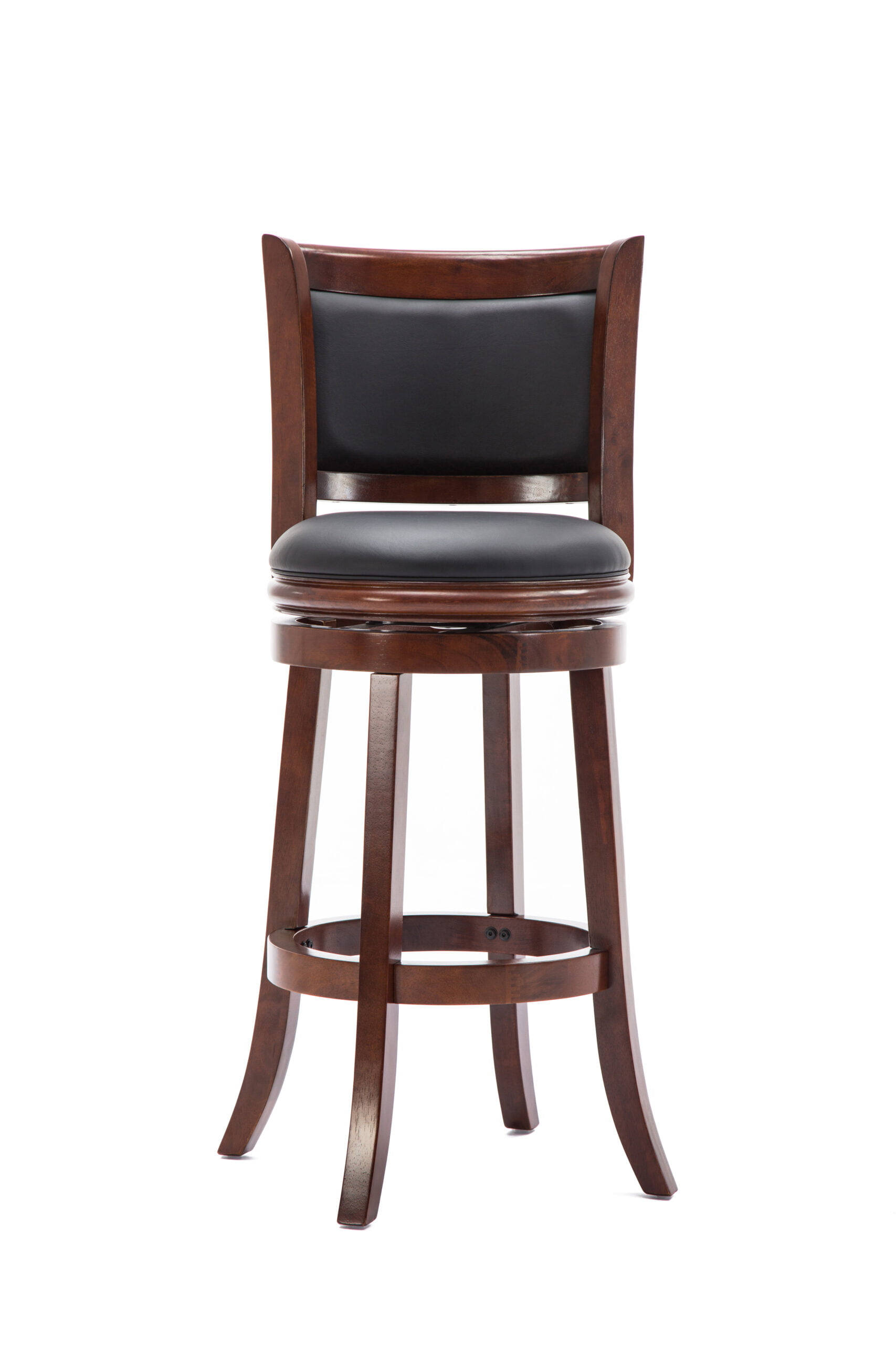 Boraam Augusta 29in. Swivel Wood Bar Stool. Cherry Finish