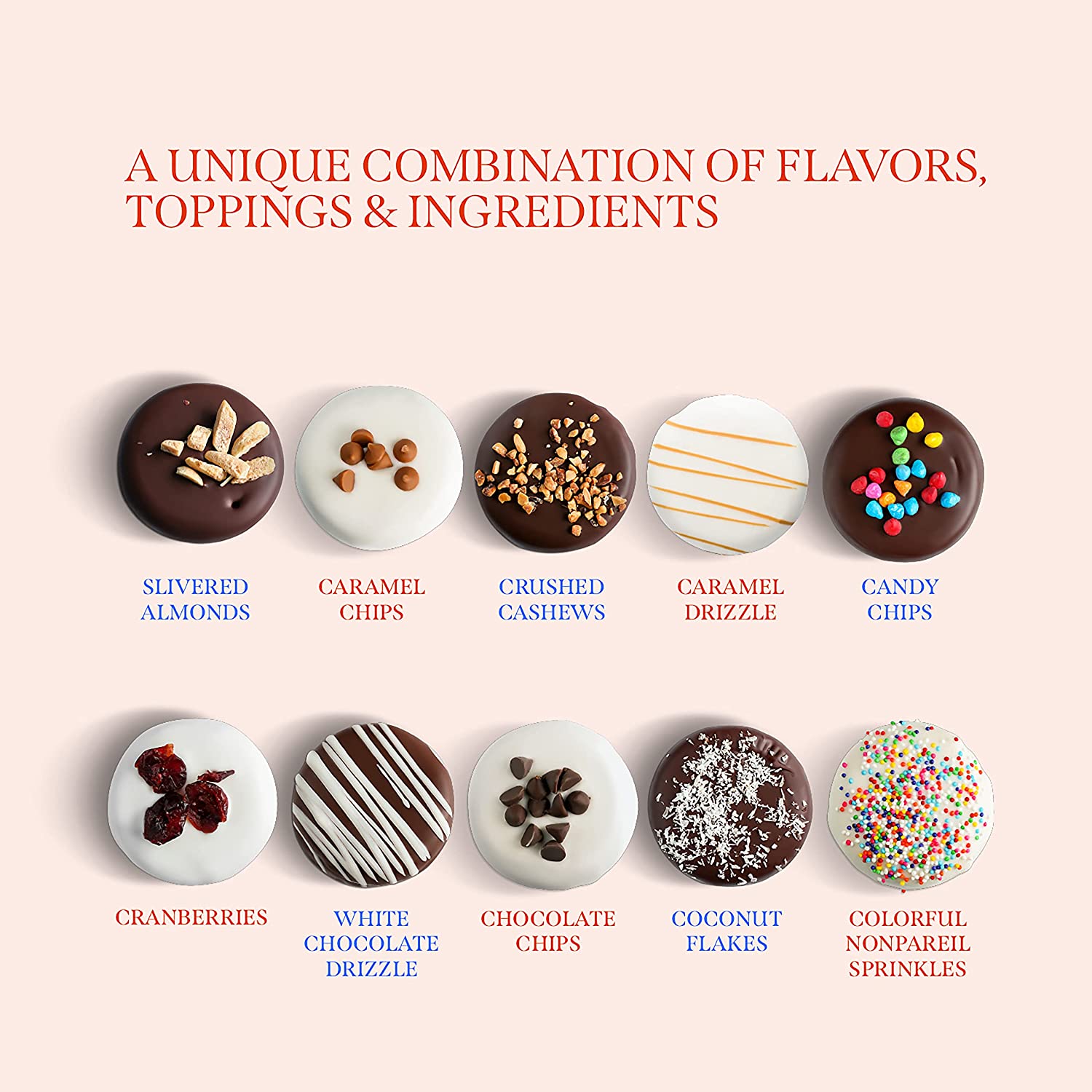 COCO MOON Chocolate Cookies Gift Basket - Gourmet Gift Basket - Decorated Chocolate covered Sandwich Cookies