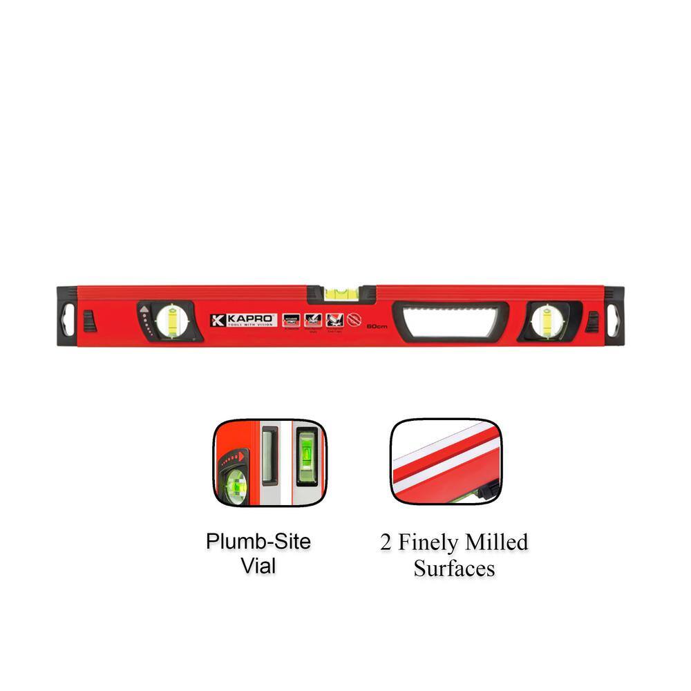 Kapro 995-41X-96 96 in. Vulcan Box Level with Magnified Vials and Plumb Site