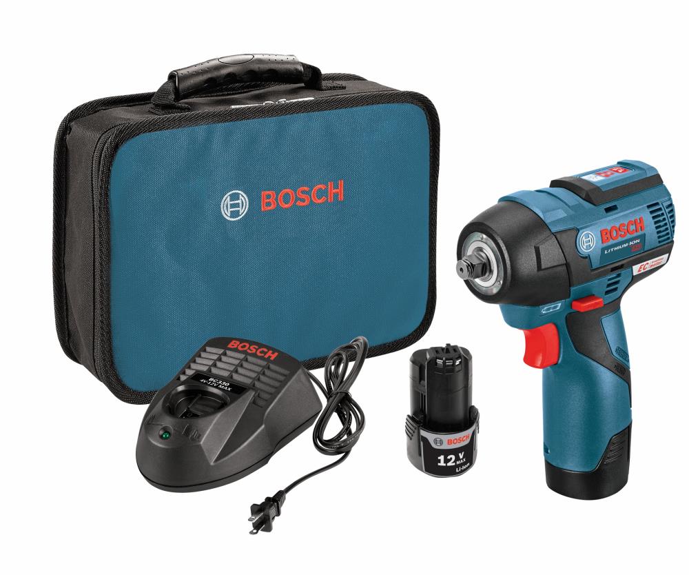 Bosch 12-volt Max Variable Speed Brushless 3/8-in Drive Cordless Impact Wrench (Battery Included)