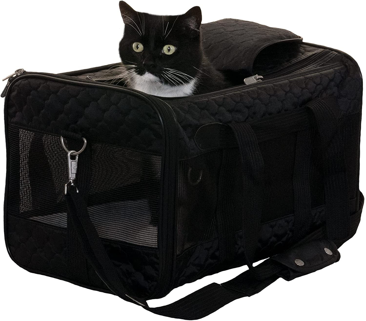 Sherpa Original Deluxe Lattice Print Airline-Approved Pet Carrier Bag. Large