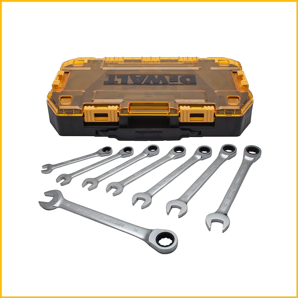 DEWALT Ratcheting Wrench Set. Metric. 8-Piece (DWMT74734)