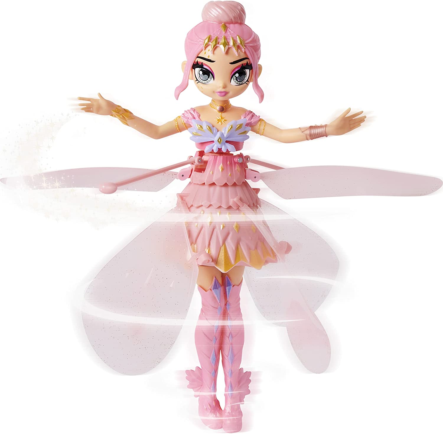 Hatchimals Pixies. Crystal Flyers Pink Magical Flying Pixie Toy
