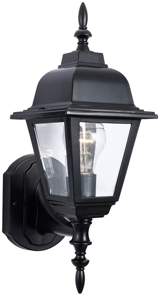 Design House Maple Street 1 Light Indoor/Outdoor Wall Light. Black