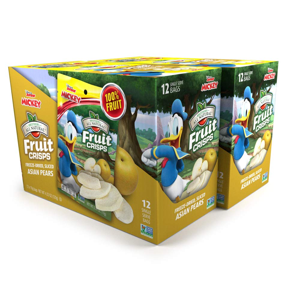 Brothers-ALL-Natural Fruit Crisps. Donald Duck Asian Pear. 0.35 Ounce (Pack of 24)