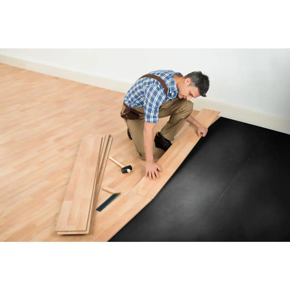 QuietWalk QWLV360 360 sq. ft. x 6 ft. x 60 ft. x 1.4 mm Acoustical Underlayment with Vapor Barrier for All Vinyl Plank Flooring